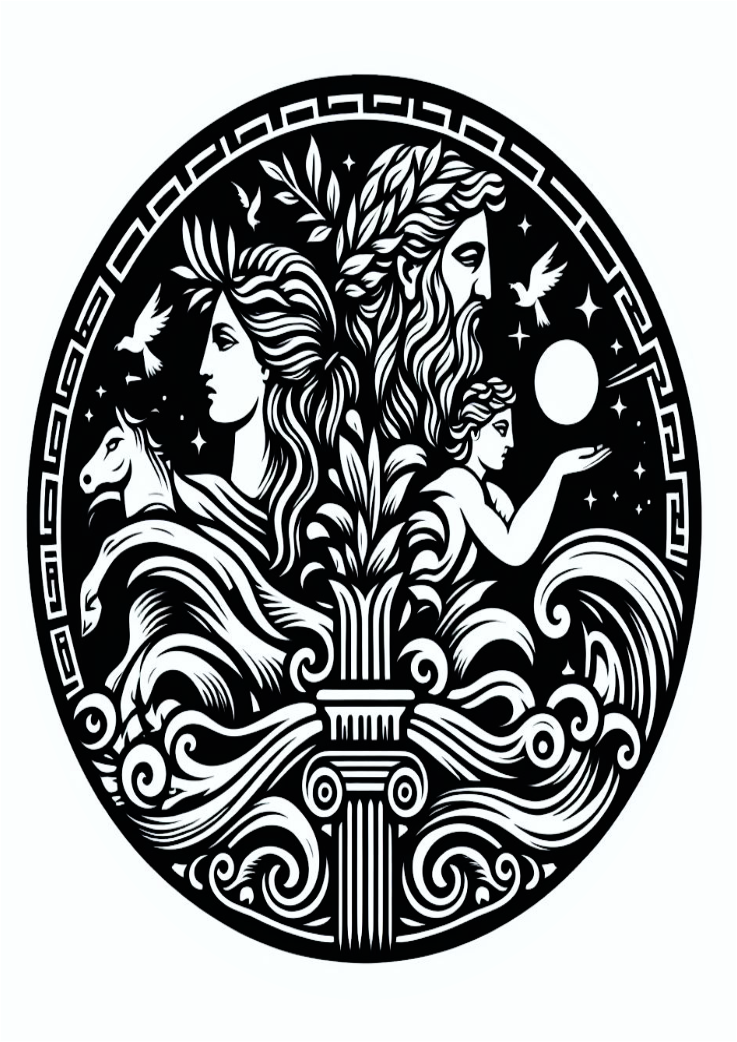 Desenho artístico para tatuagem free download deuses gregos png Zeus arte conceitual mitologia grega animais