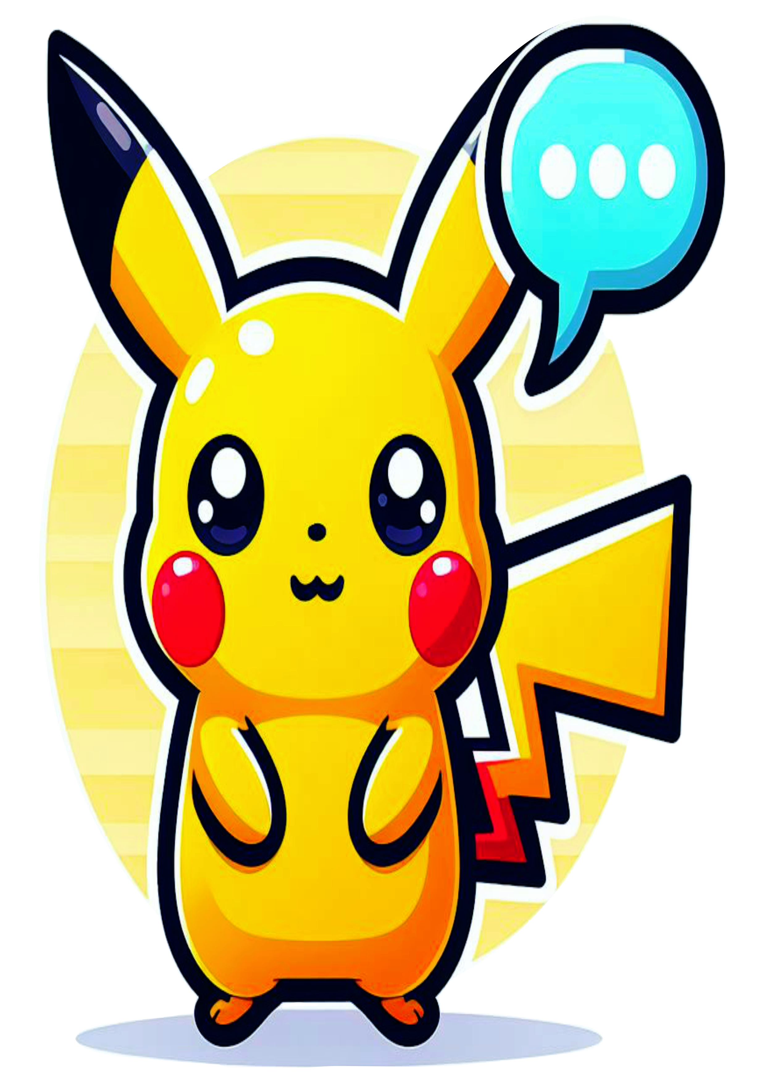 Pokemon png Pikachu anime transparent background colorful drawing