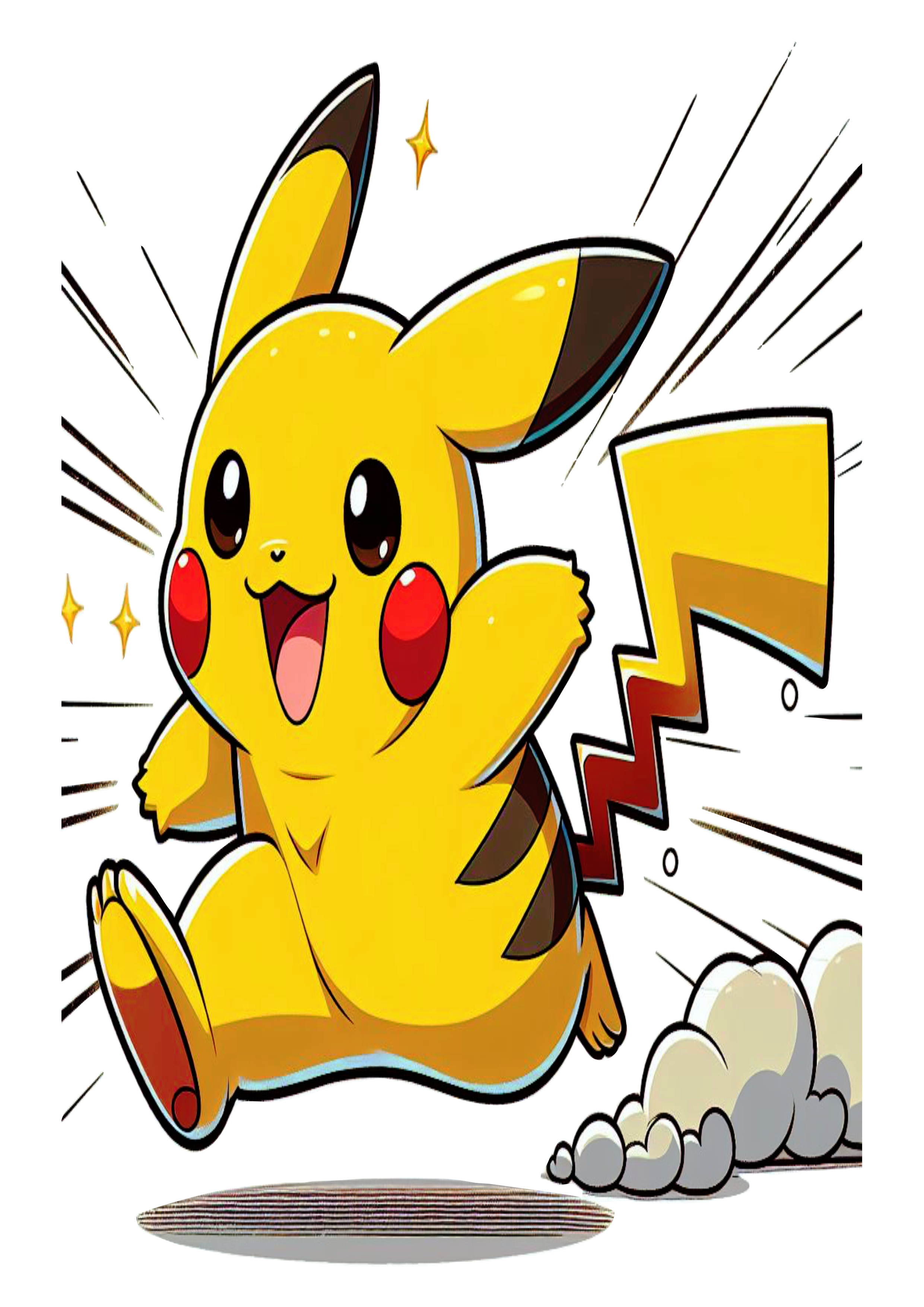 Pokémon png Pikachu anime fundo transparente desenho colorido clipart vetor ilustração