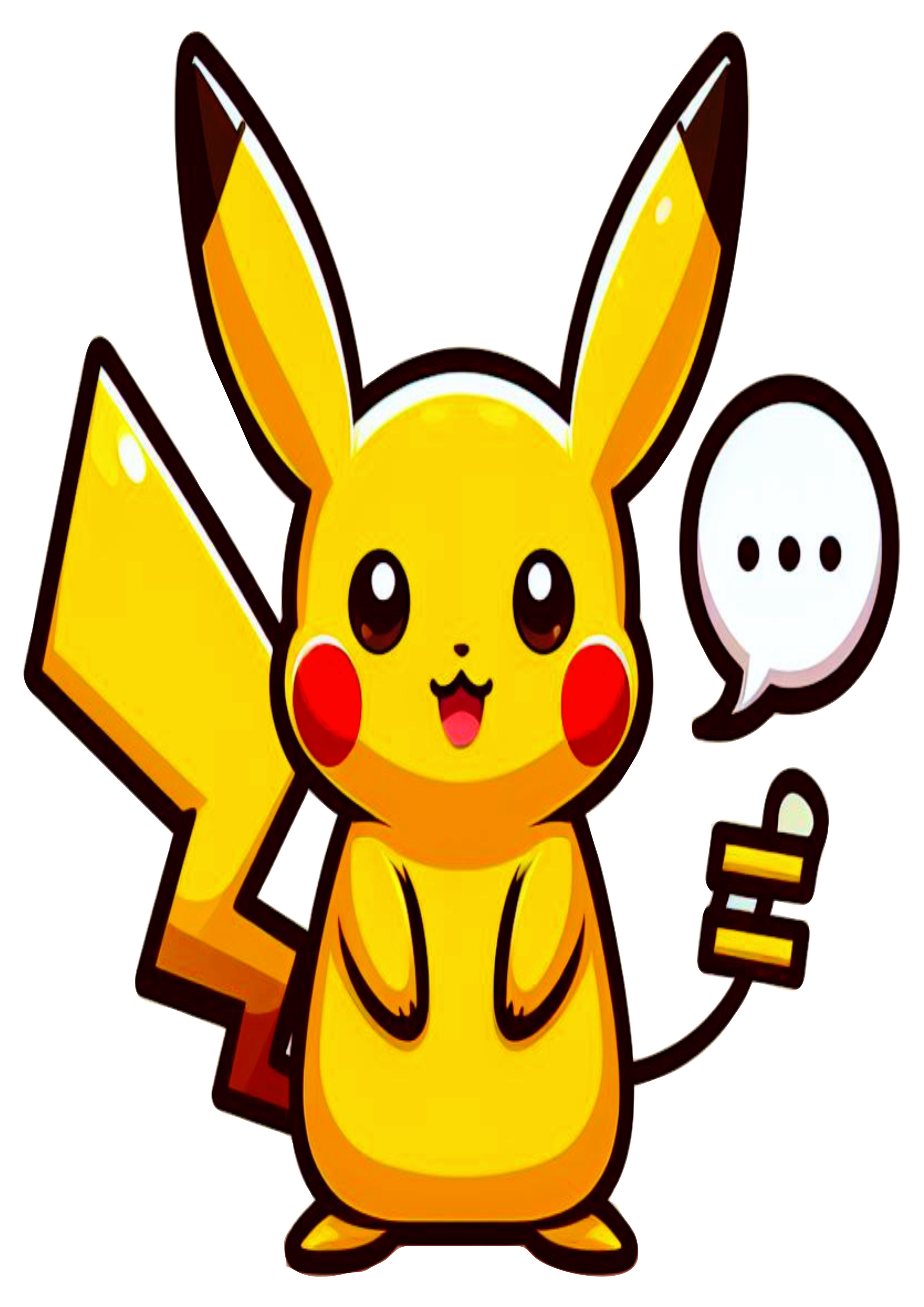 Pokemon png Pikachu anime transparent background colorful drawing clipart vector
