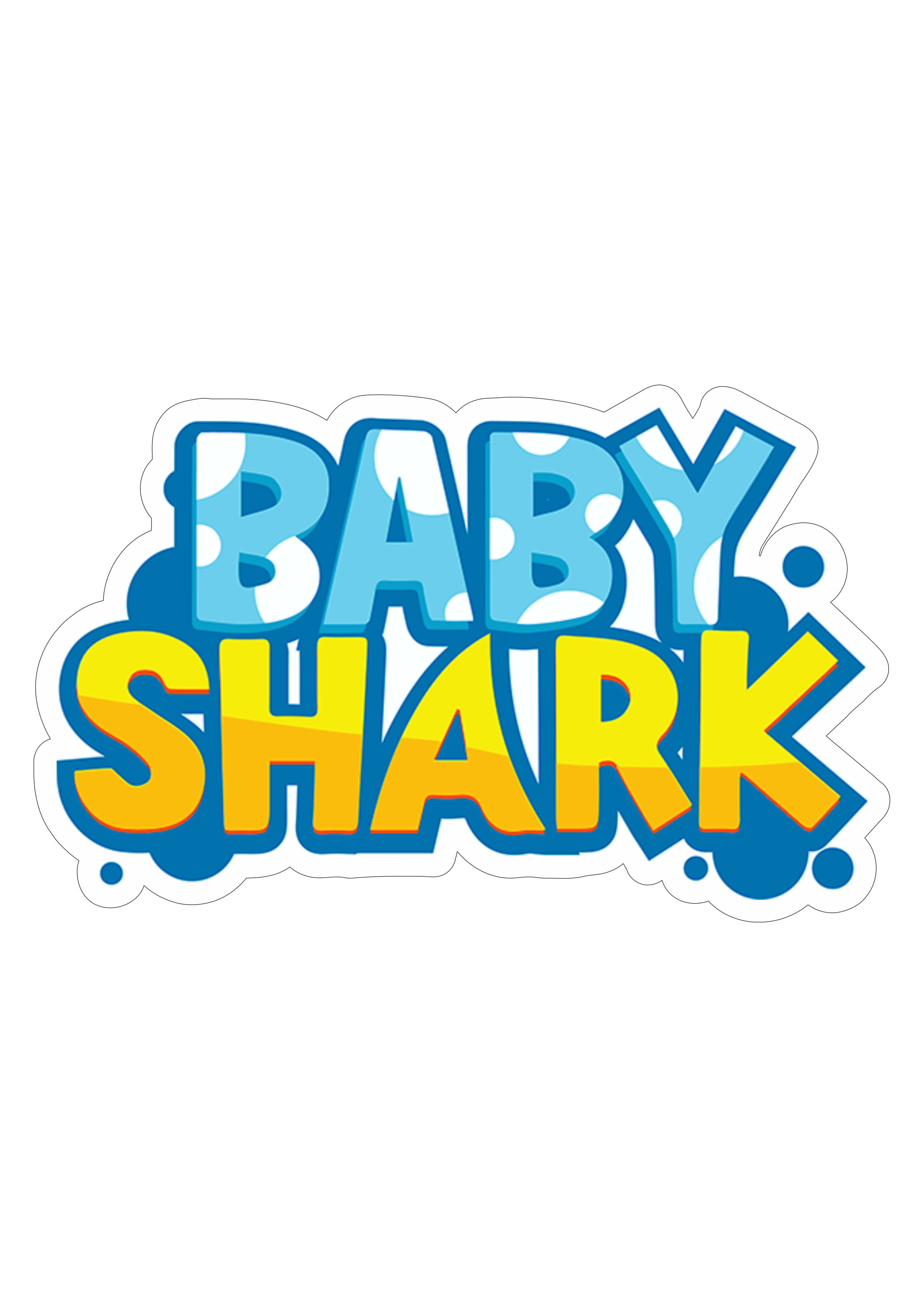 Desenho infantil Baby Shark logo png