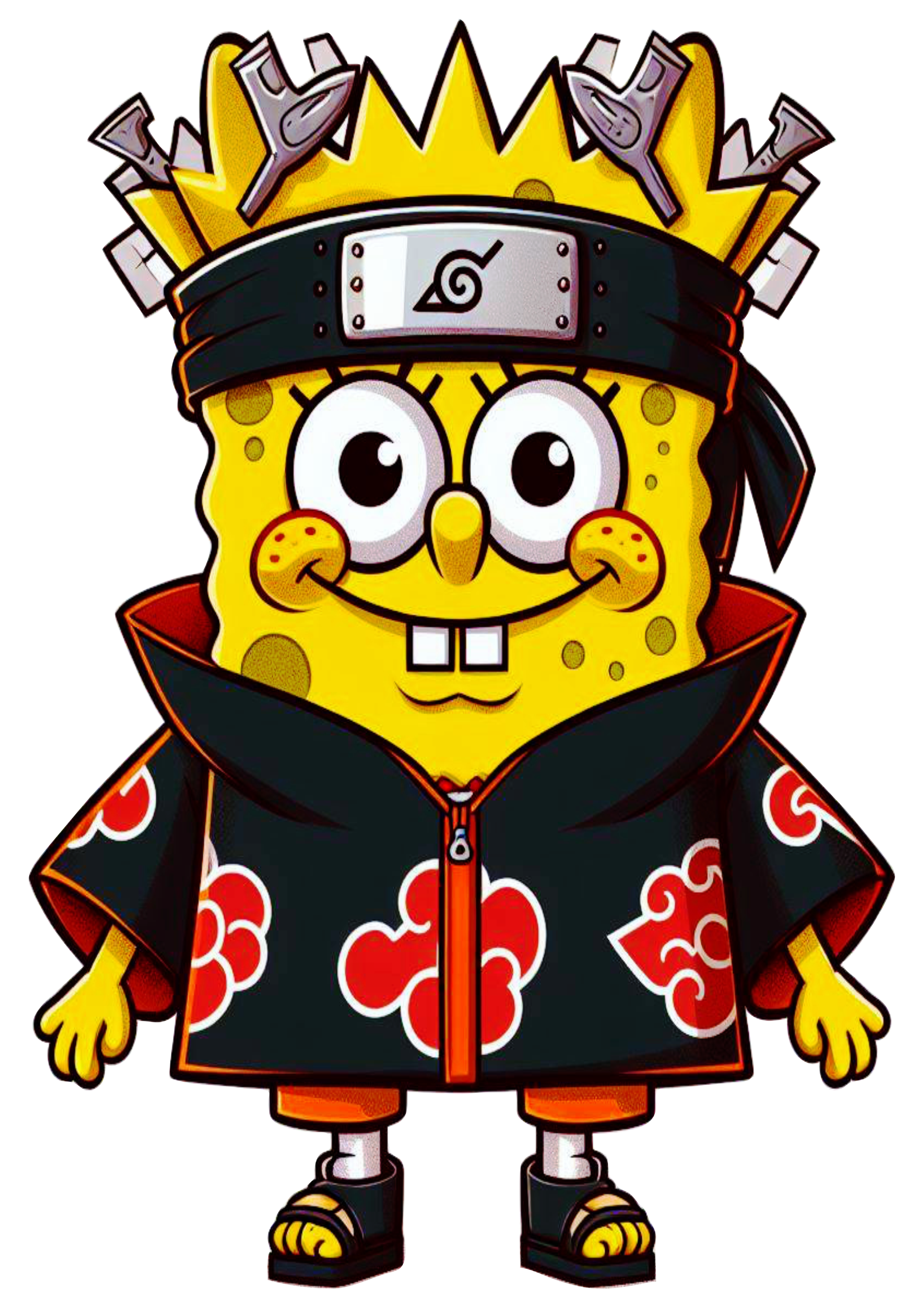 Spongebob squarepants naruto bandana funny cartoon akatsuki otaku png