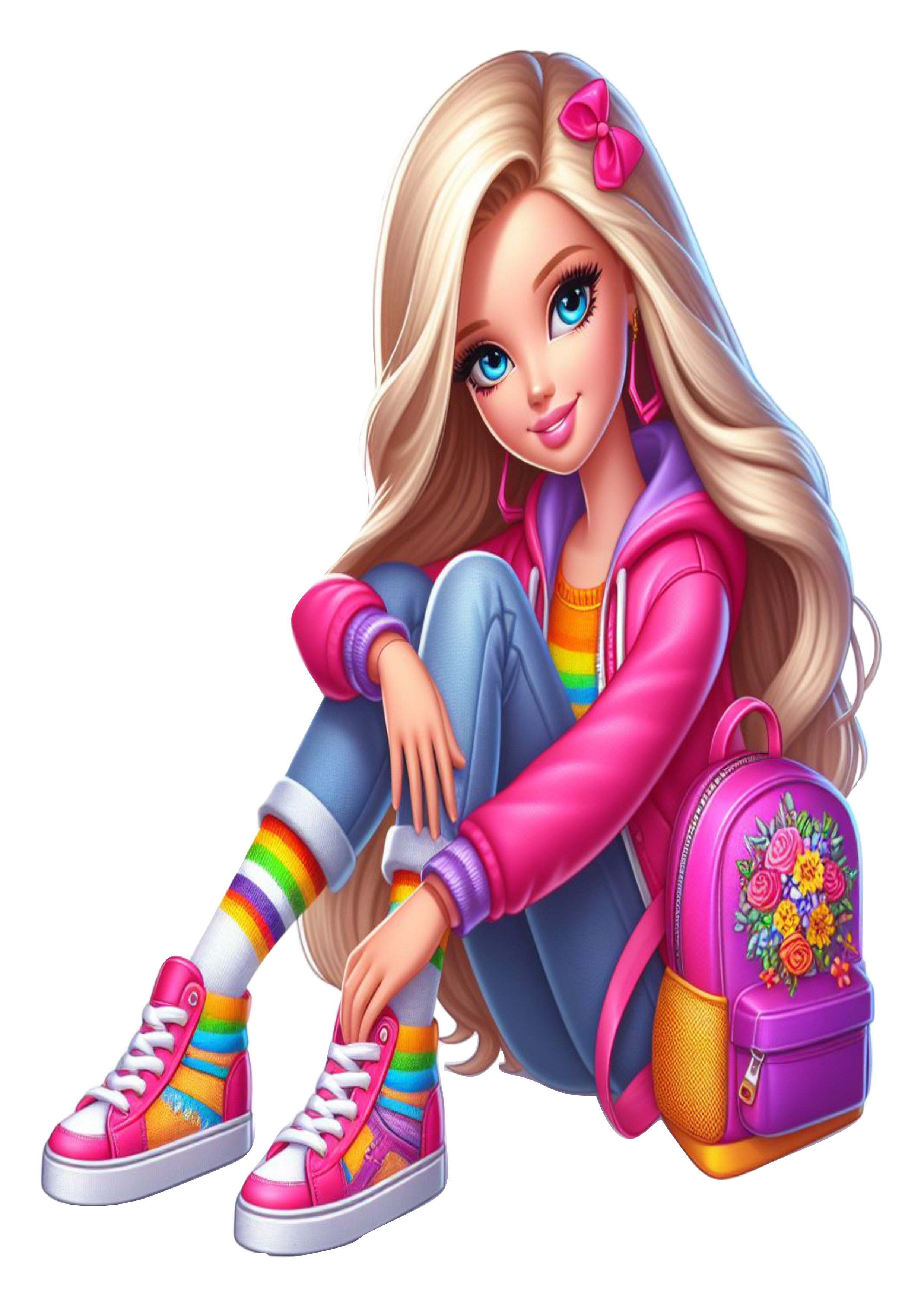 High School Barbie Doll png images free download clipart