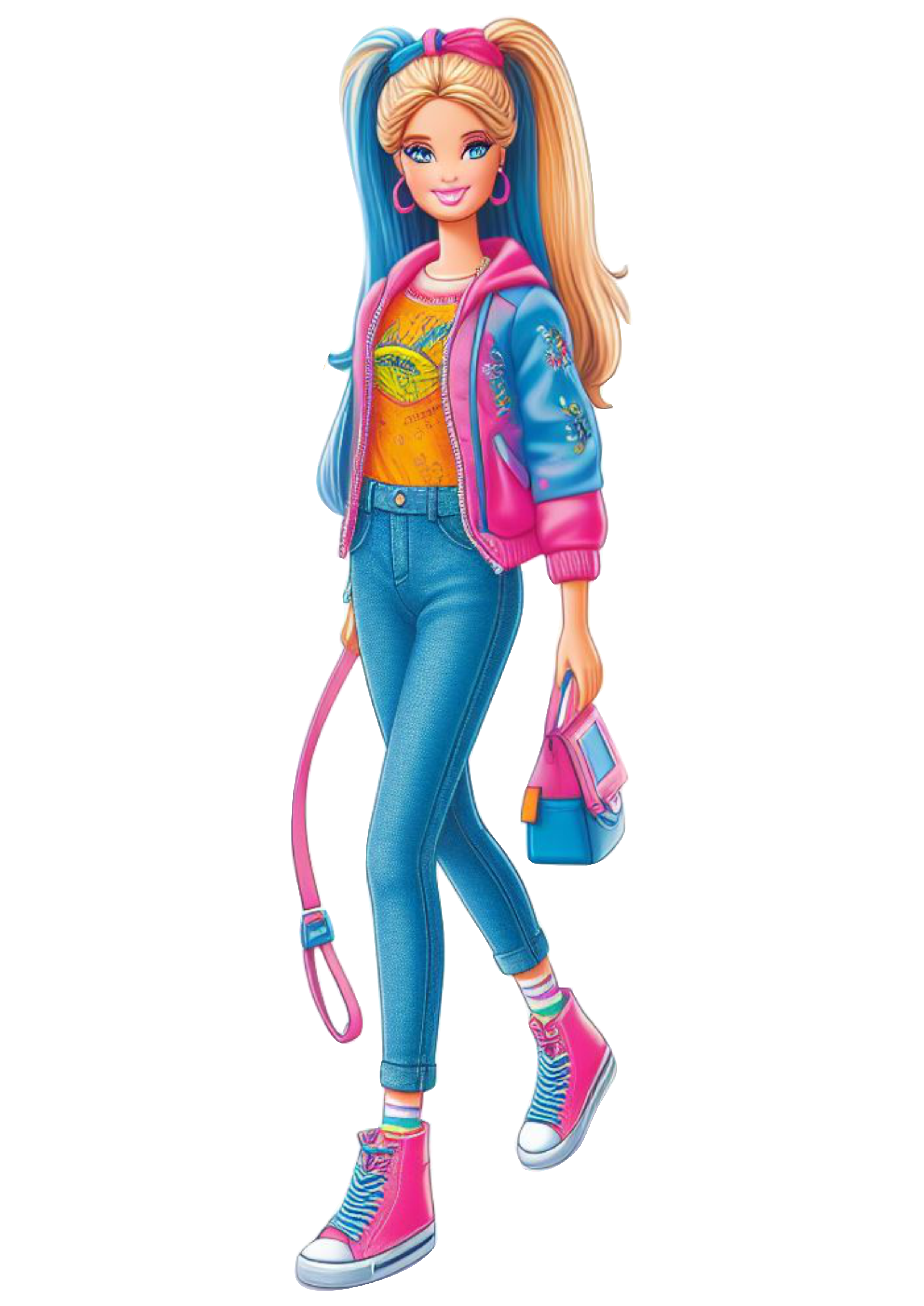 Barbie Student Doll Children’s Toy png images fashion blonde free download