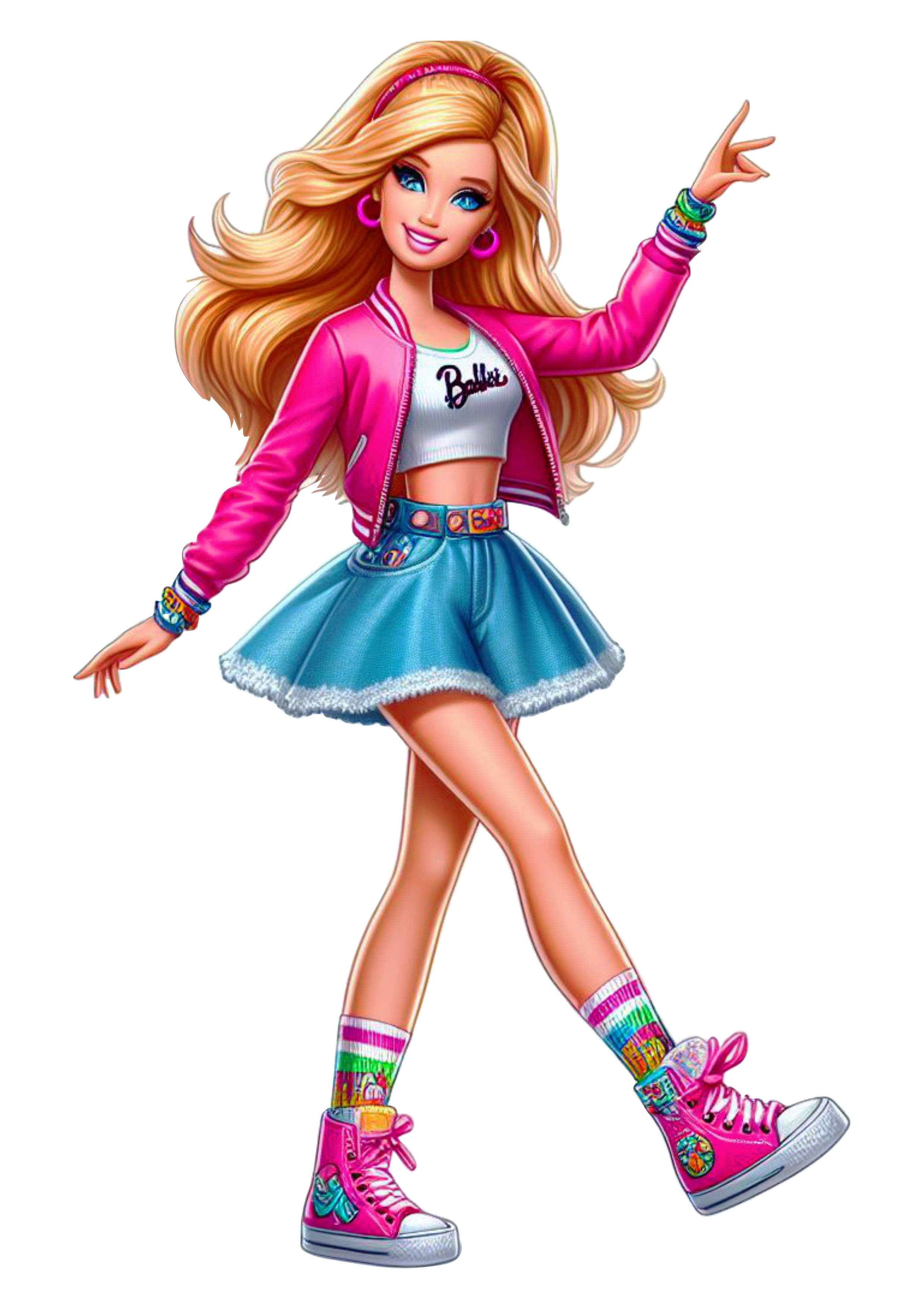 Imagens grátis boneca Barbie com fundo transparente png fashion adolescente feliz