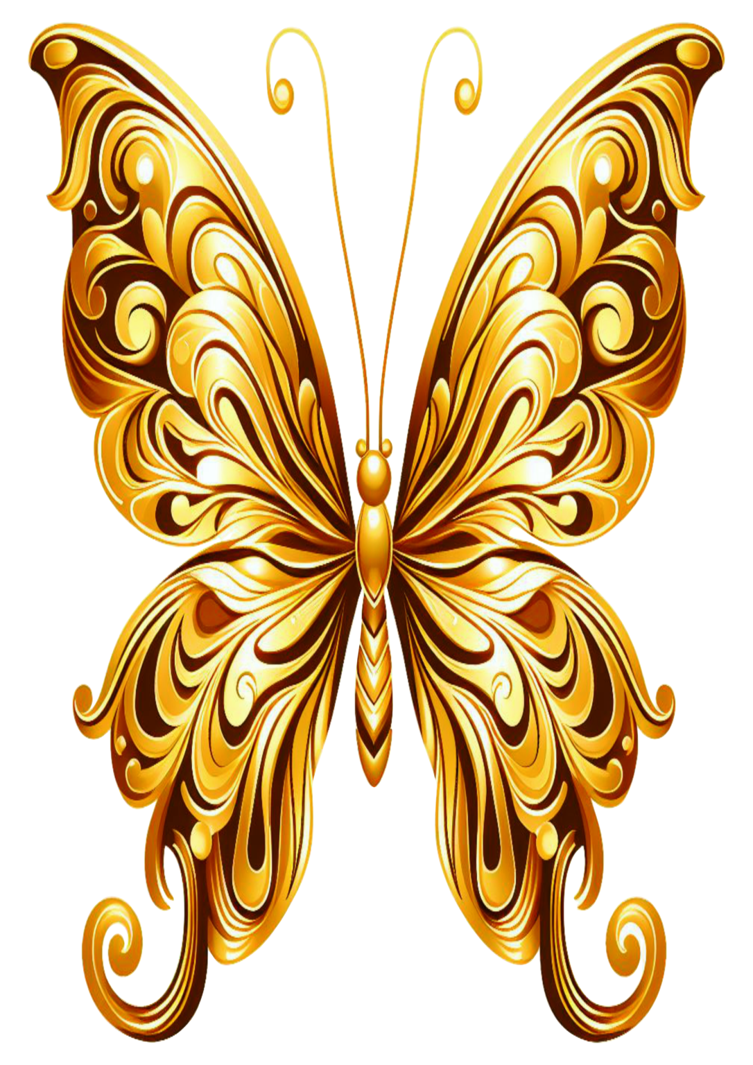 Borboleta dourada png imagens arte conceitual