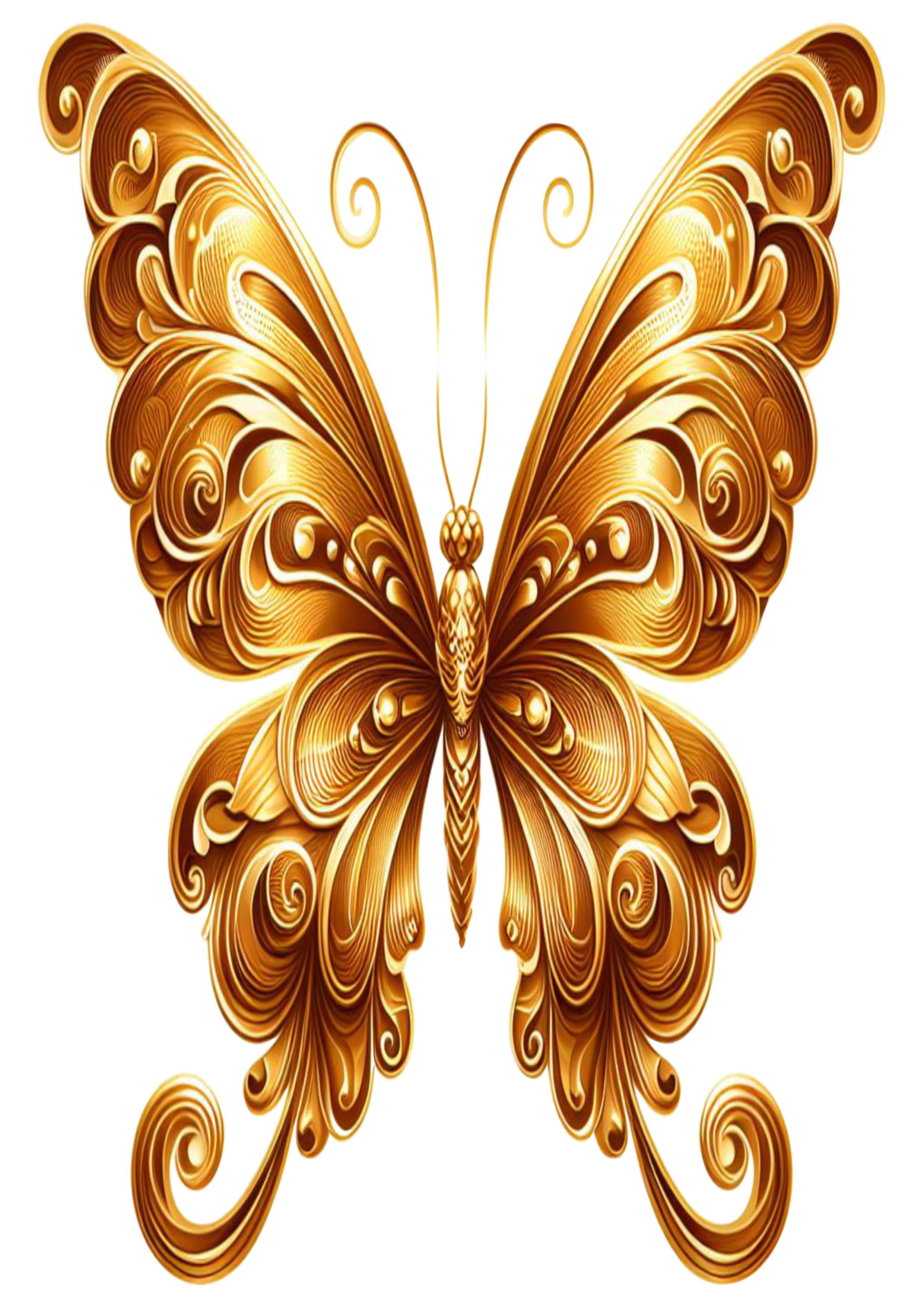 Golden Butterfly PNG Images Concept Art