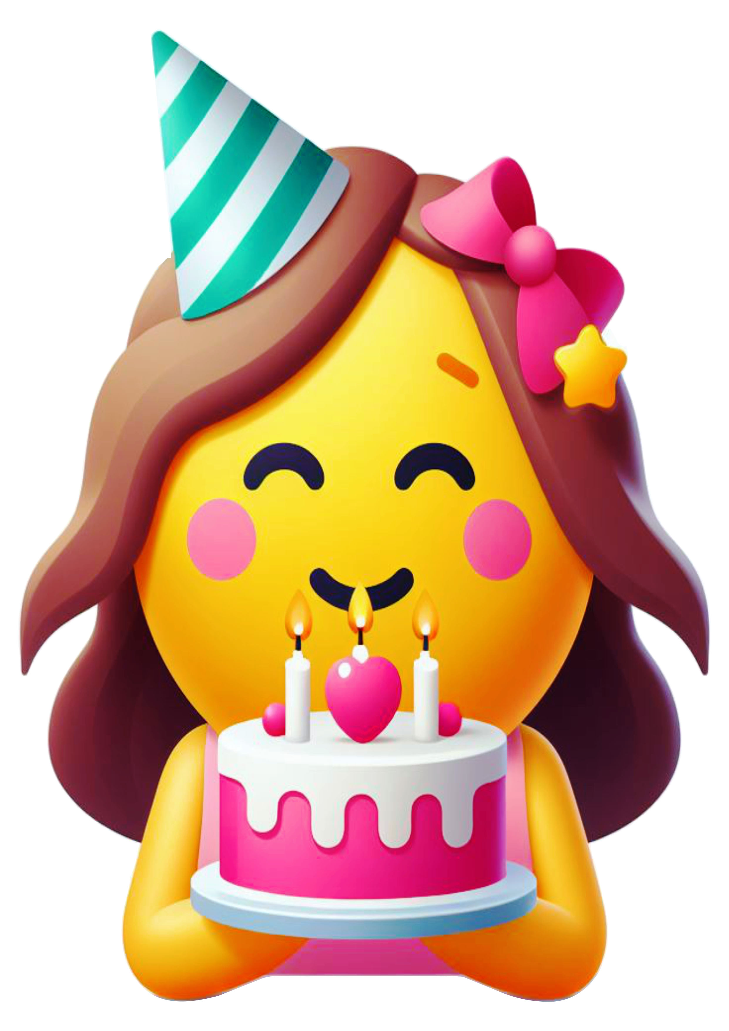 Birthday emoji png sticker for whatsapp decorated party