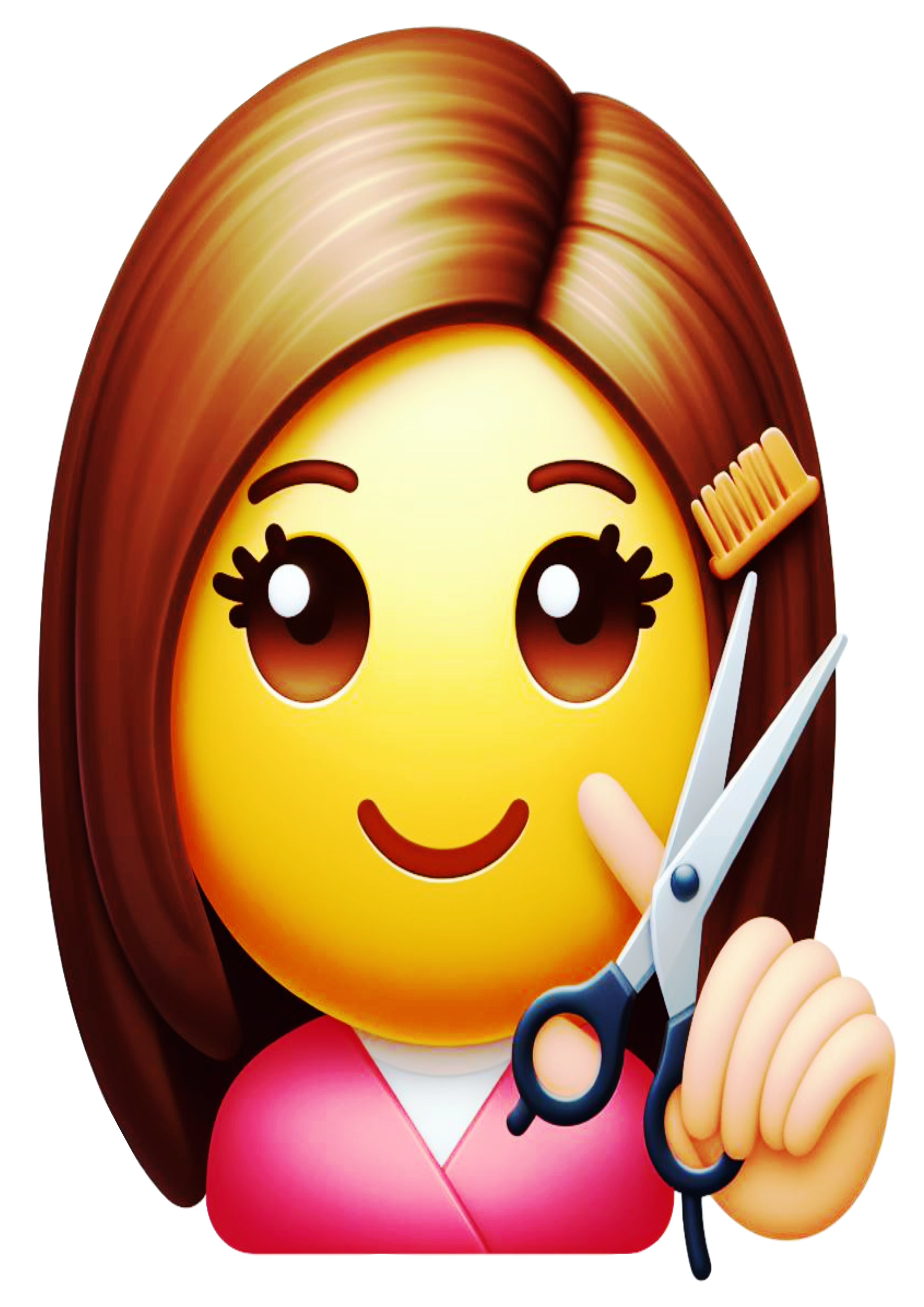 Funny stickers hairdresser emojis for whatsapp facebook and instagram graphic arts free download png transparent background illustration