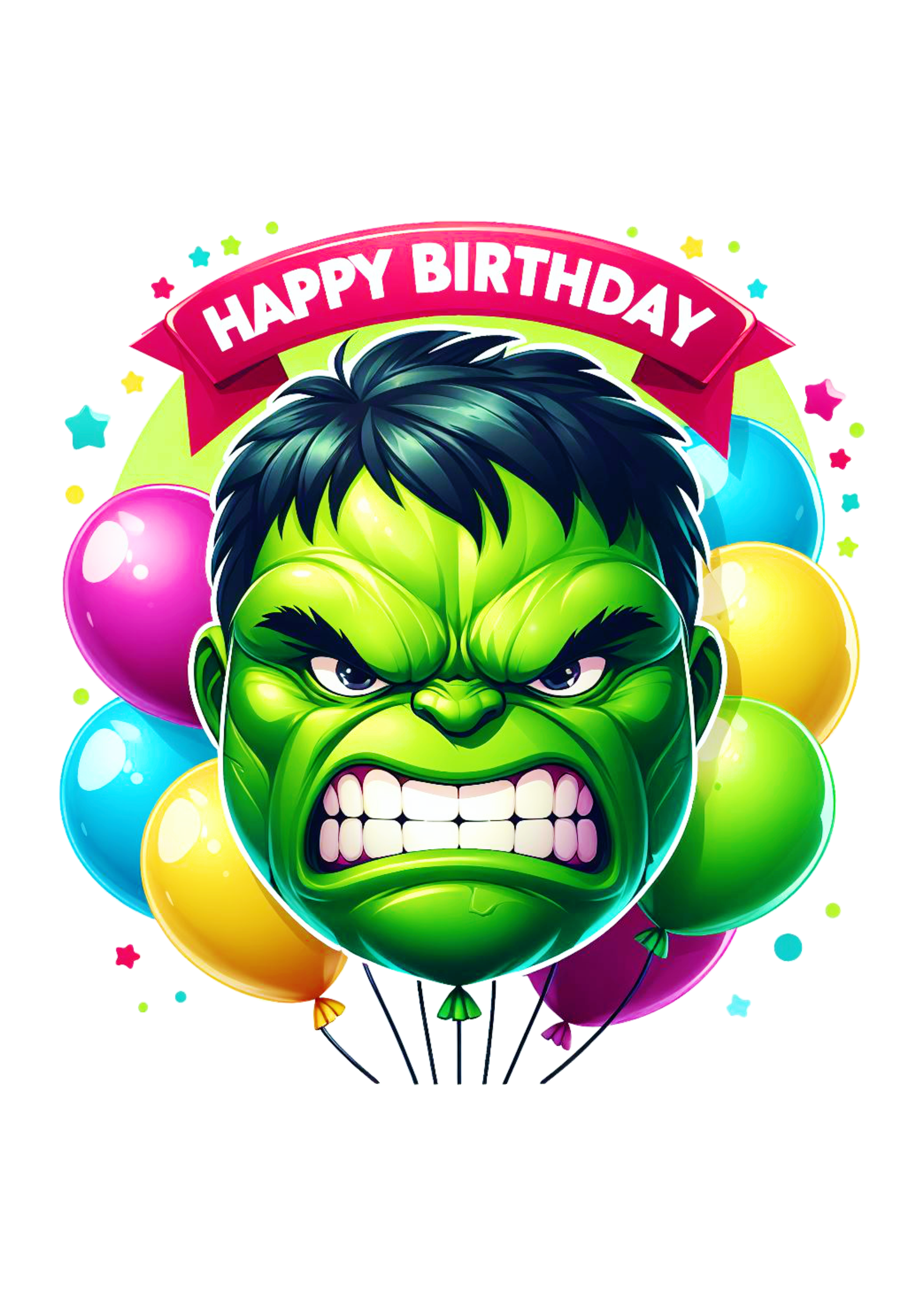 Hulk imagem para decoração de aniversário png