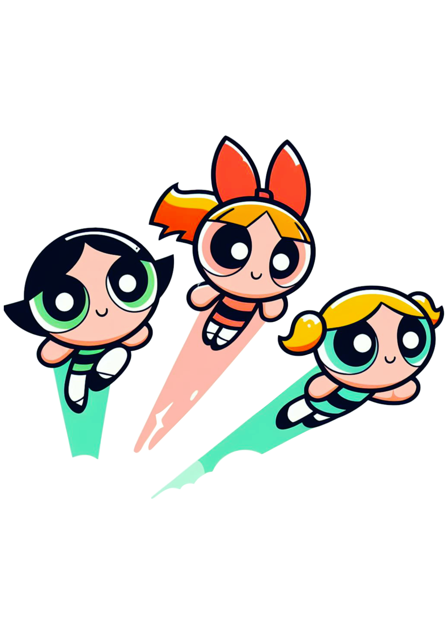 The powerpuff girls png images blossom bubbles and buttercup