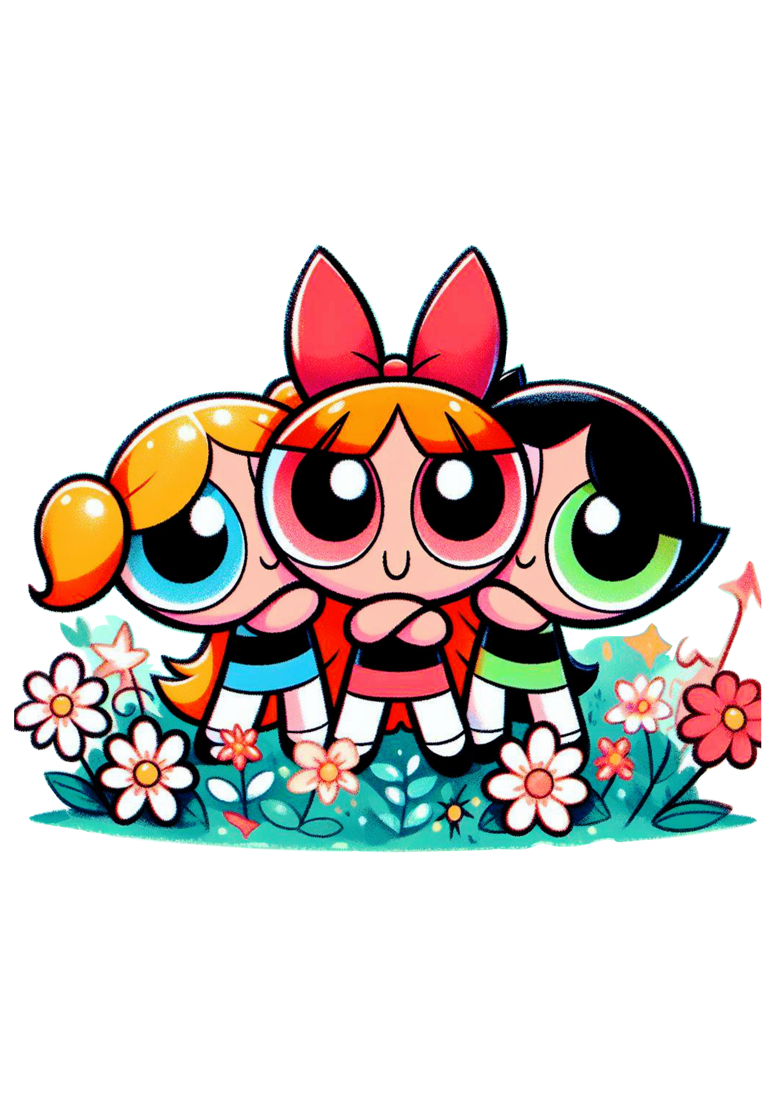 the powerpuff girls png images Blossom Bubbles and Buttercup cartoon