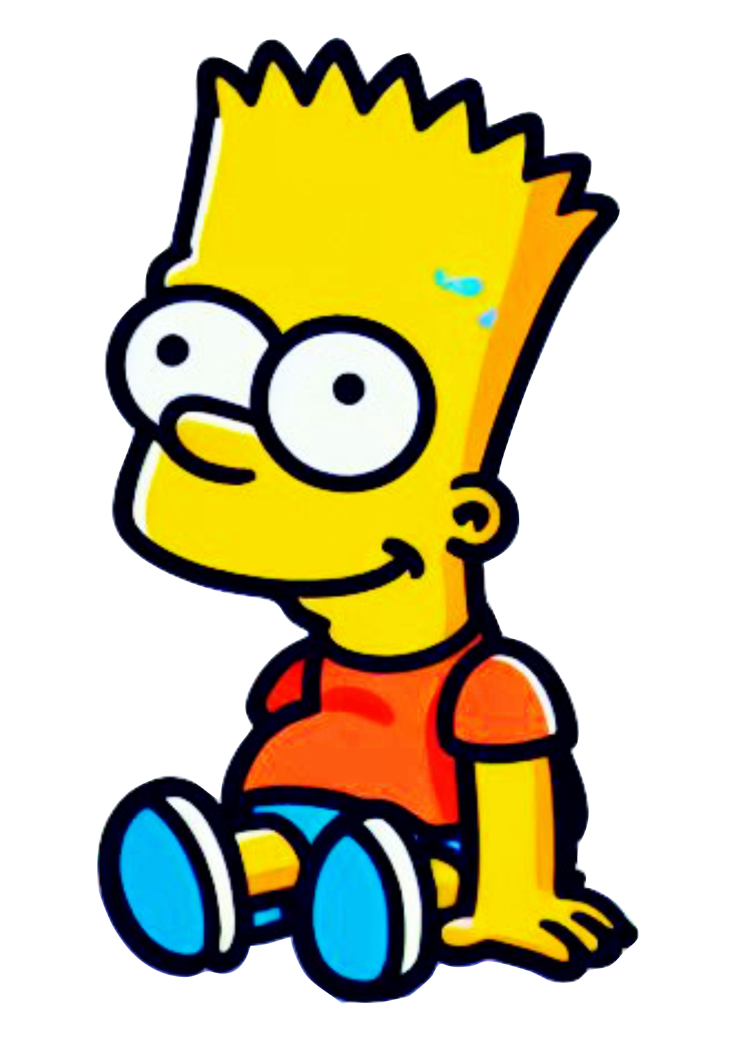 Bart Simpson sentado desenho infantil fox kids png