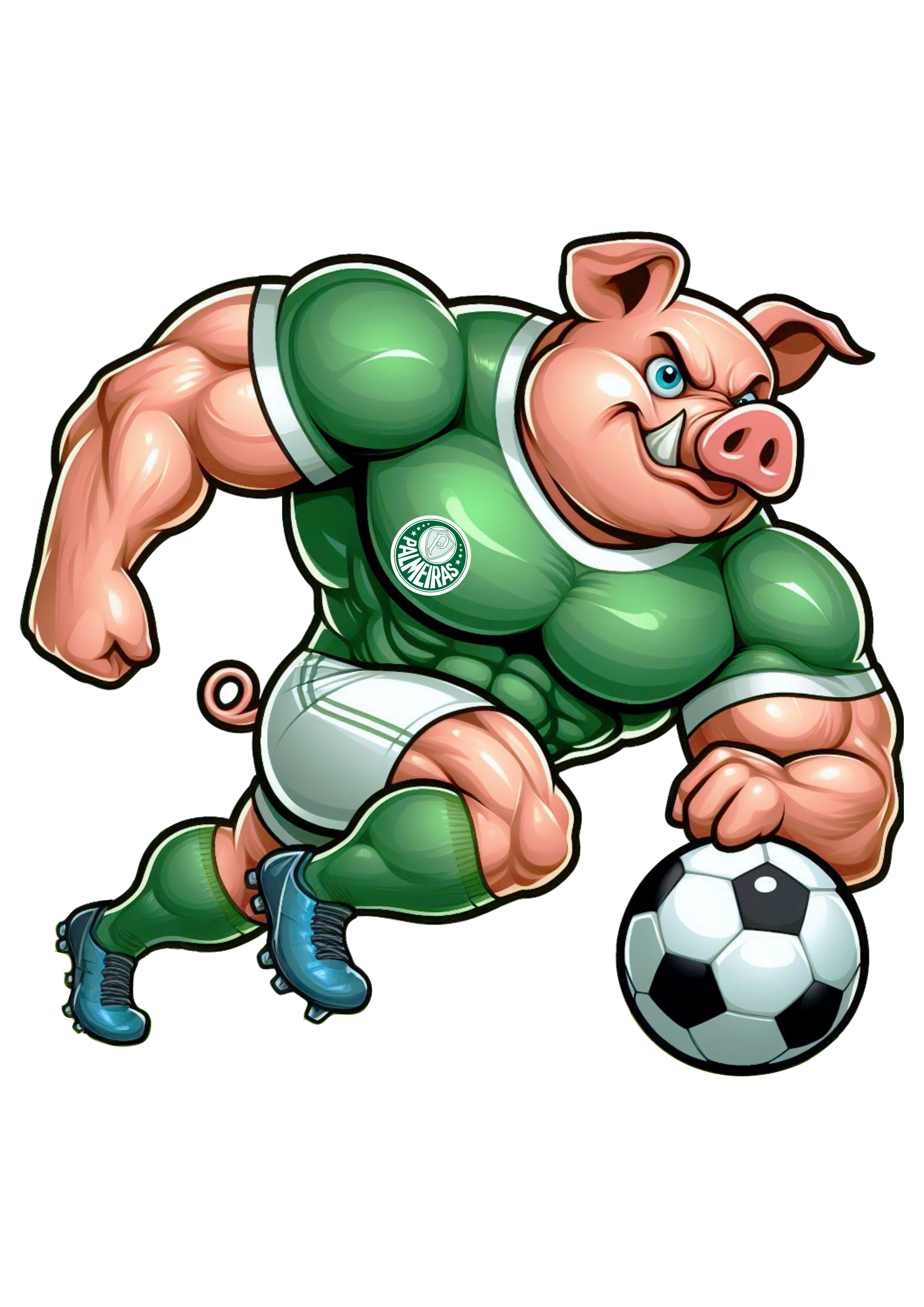 Mascote do palmeiras porco futebol torcida png