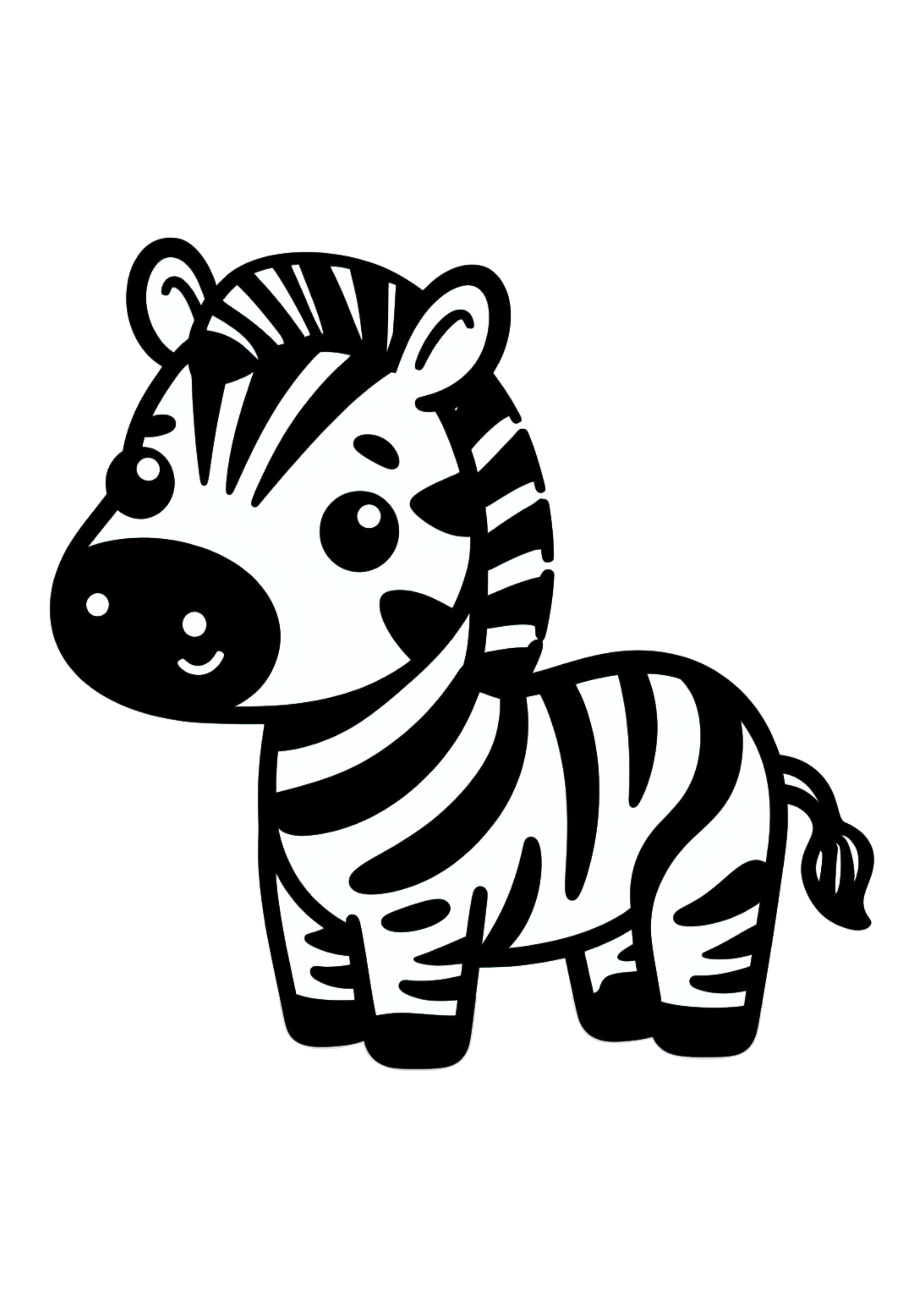 Zebra fofinha png