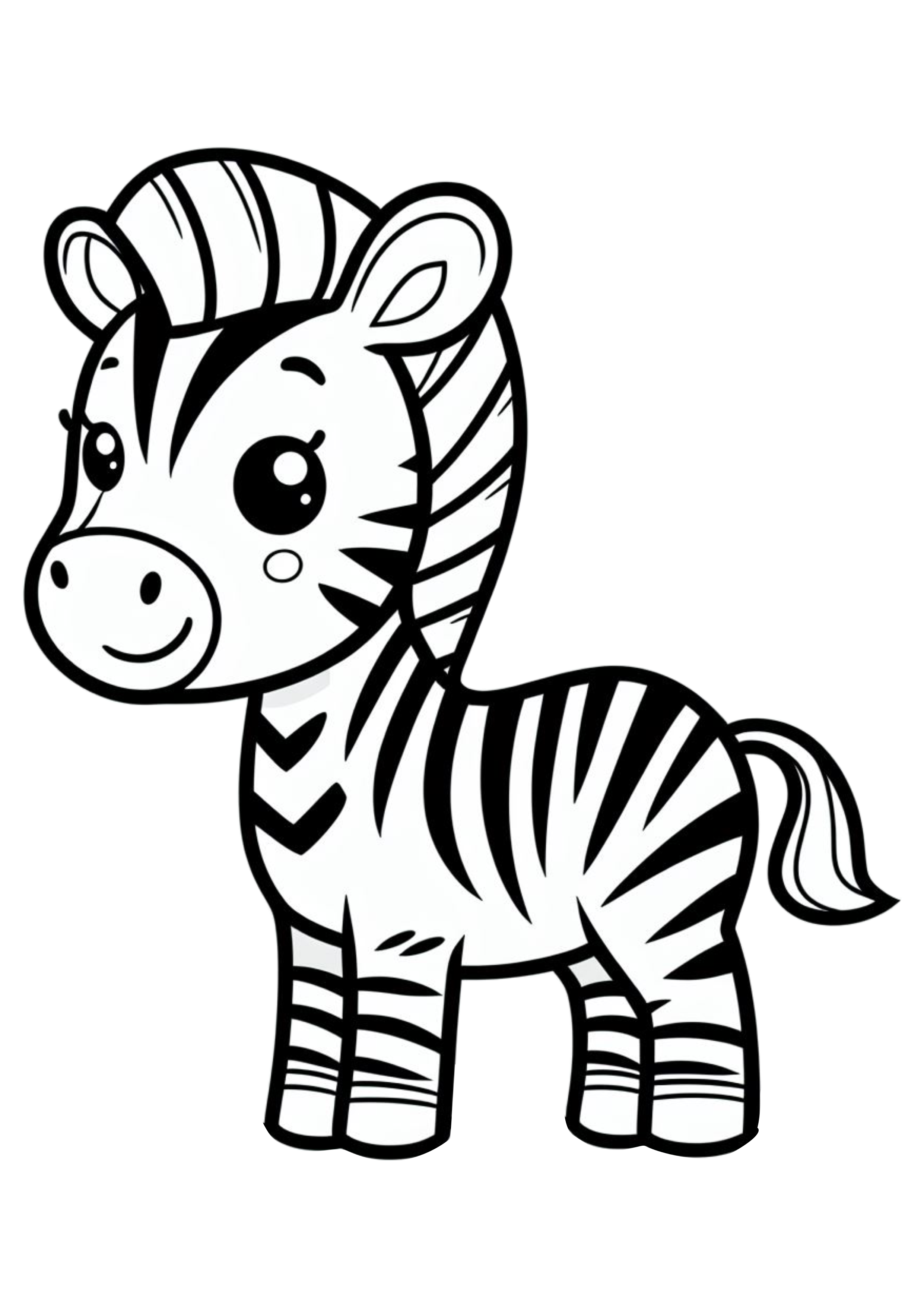 Zebra fofinha png desenho simples