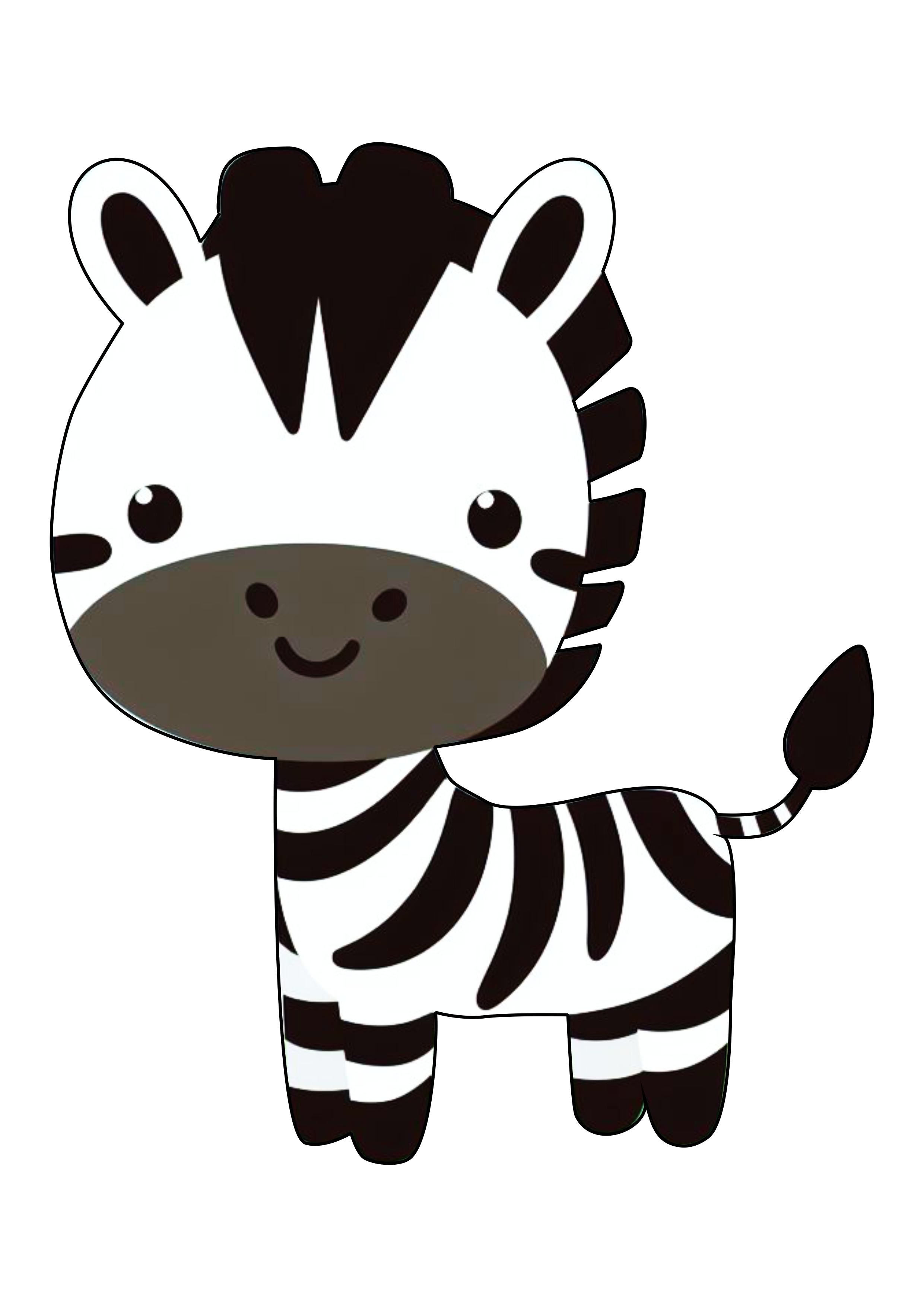 Zebra fofinha png desenho simples safari de animais artes gráficas