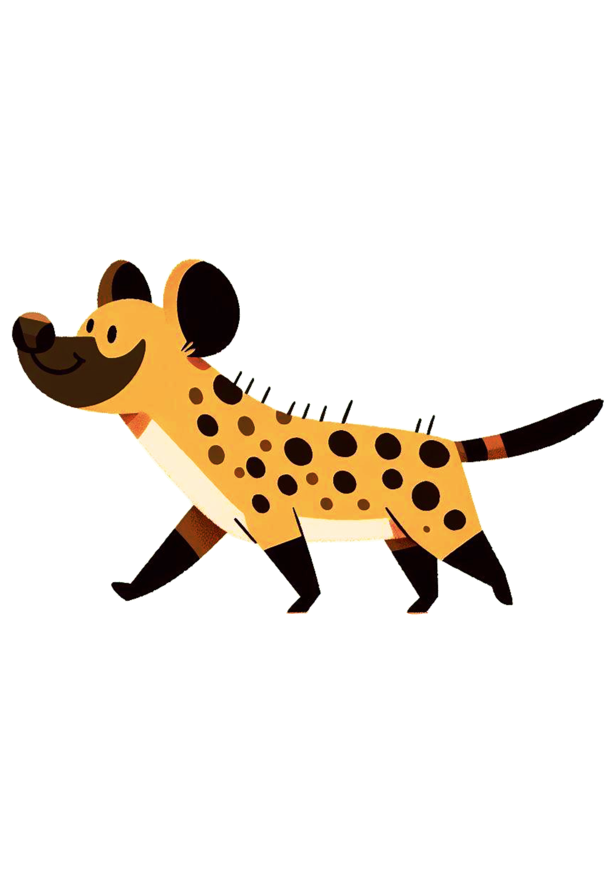 Hiena desenho simples safari de animais png