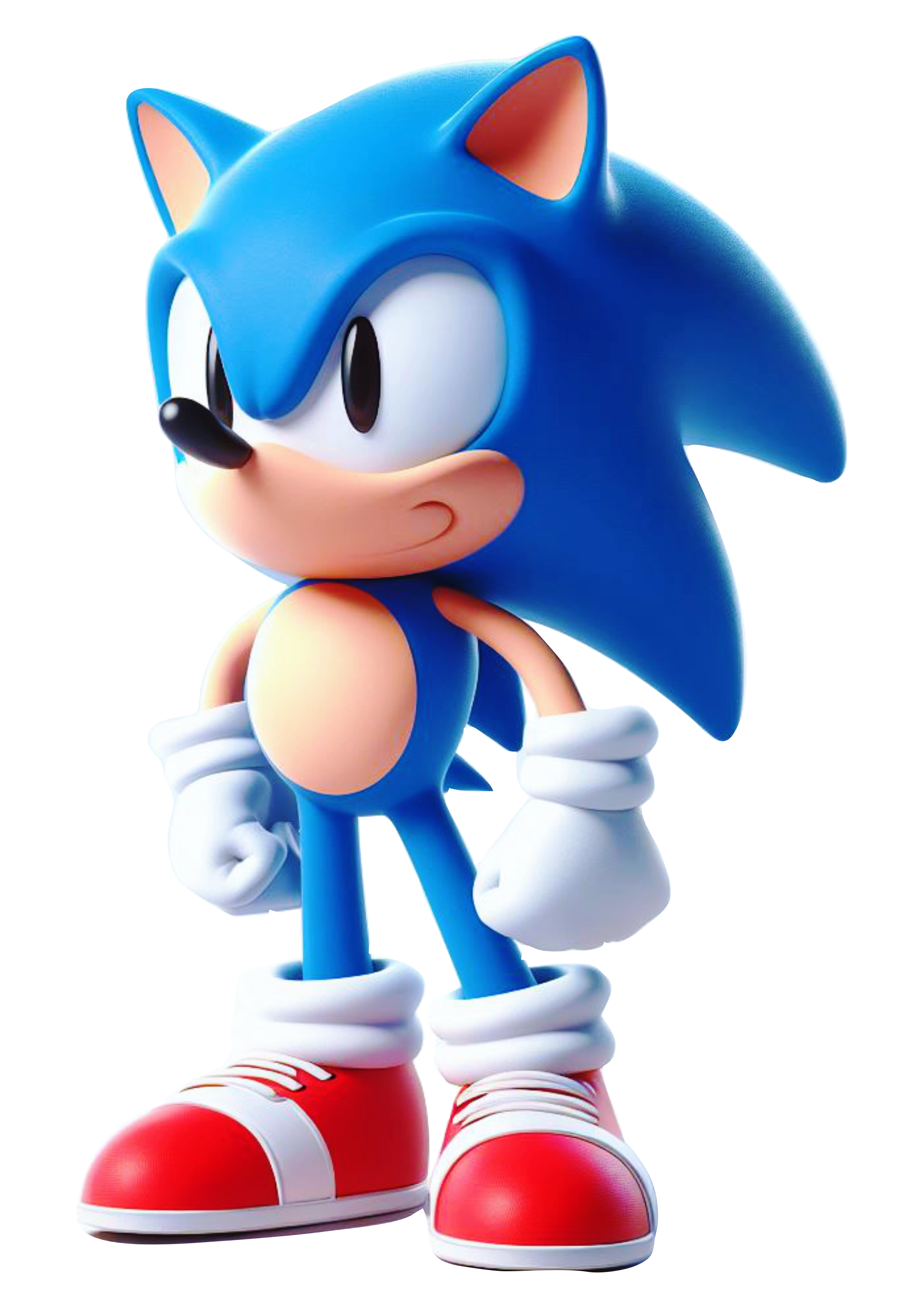 Personagem de games Sonic The Hedgehog cgi sega artes gráficas para designers fundo transparente ilustração vetor png