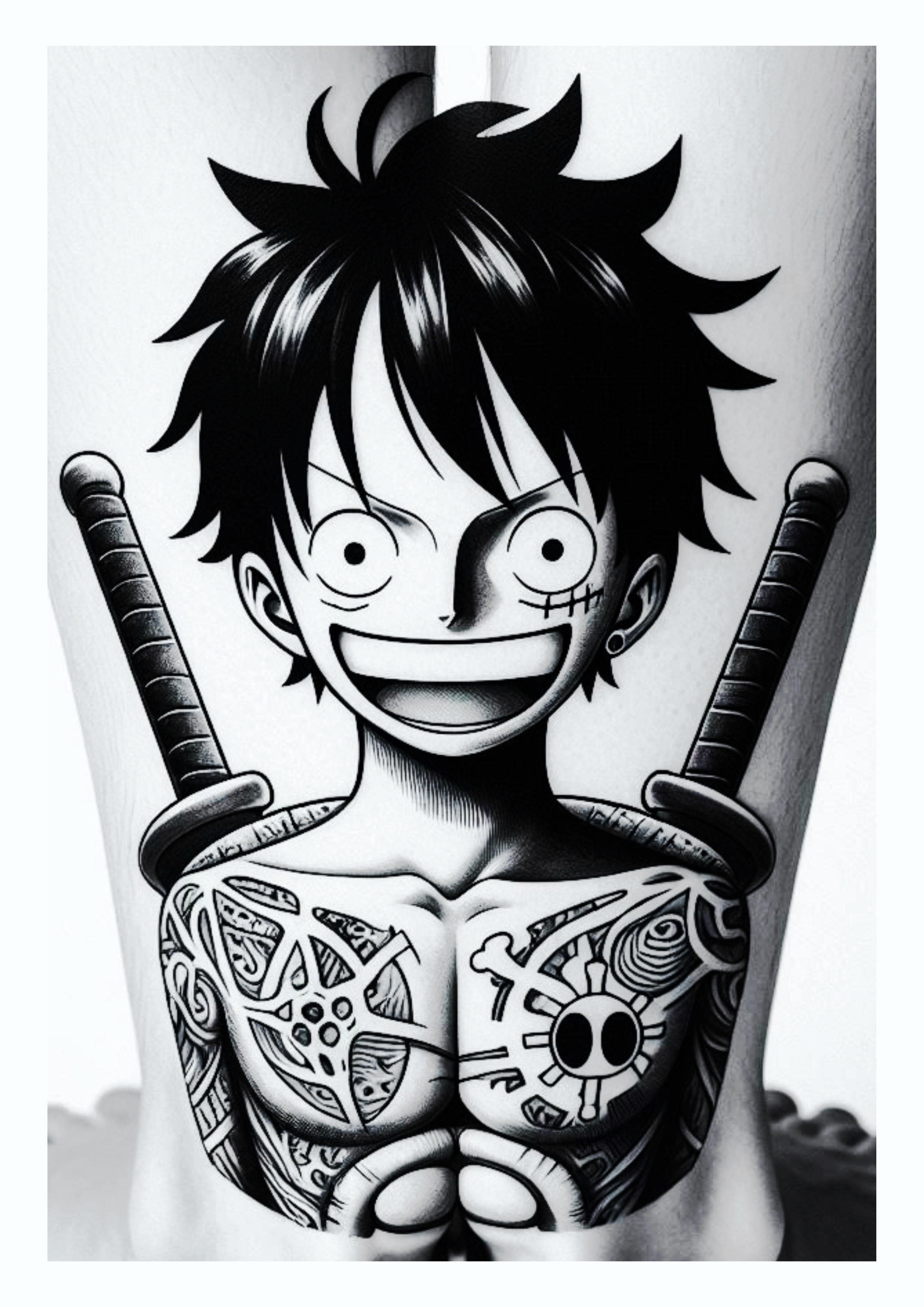 Ideias para tatuagem de anime One Piece png