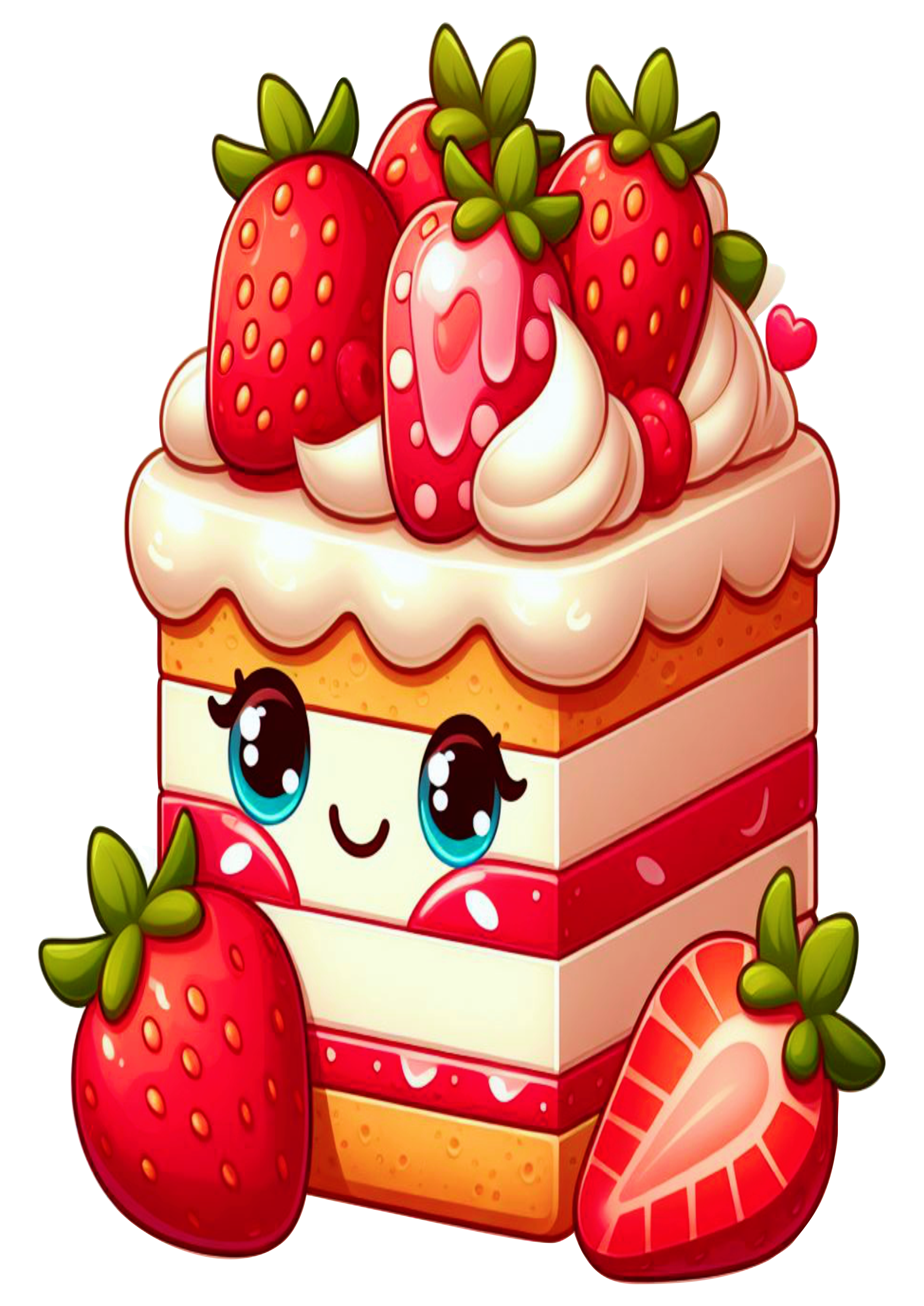 Imagens para decoração bolinho de morango cupcake png