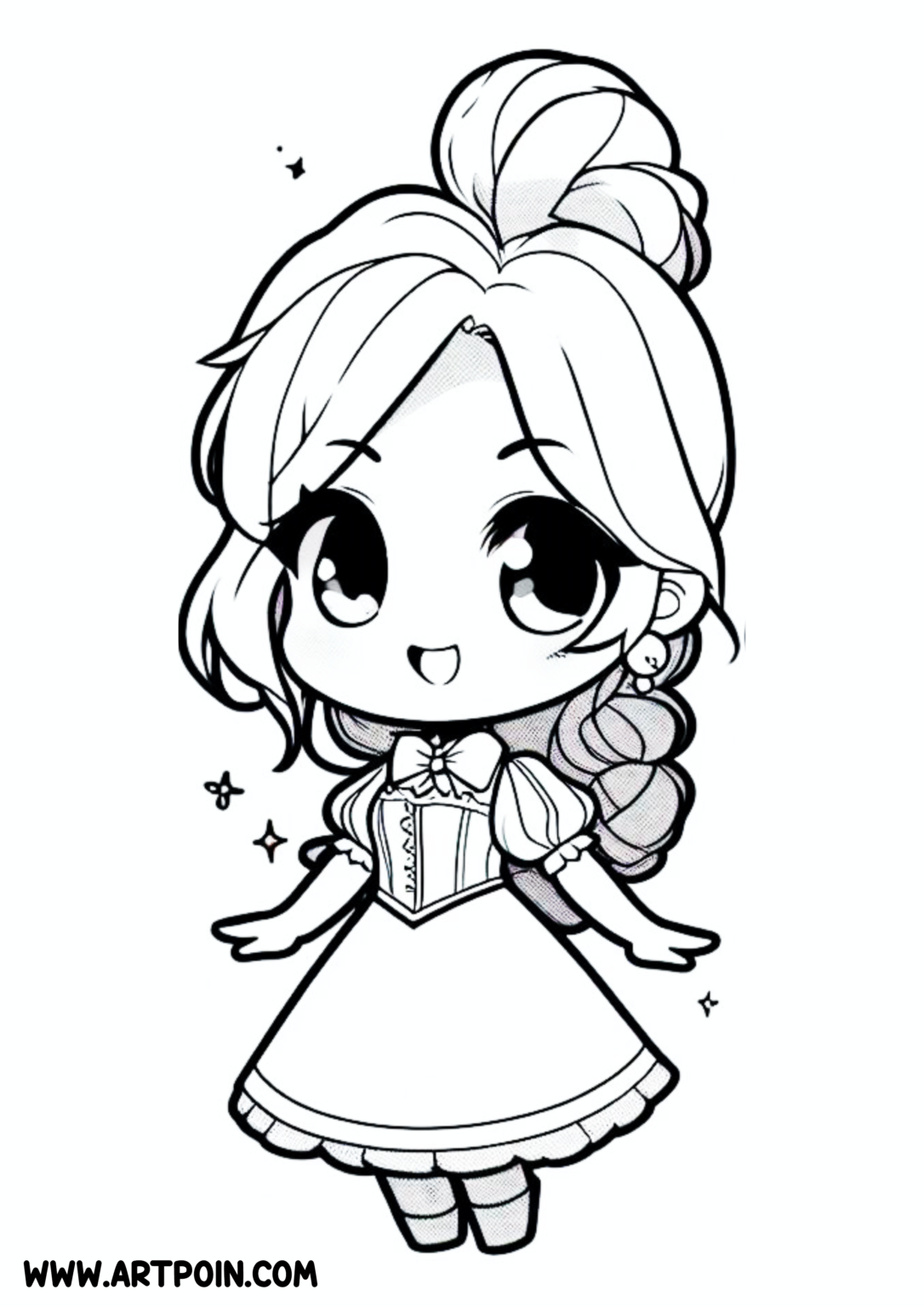 Atividade para crian a para colorir branca de neve desenho simples cute