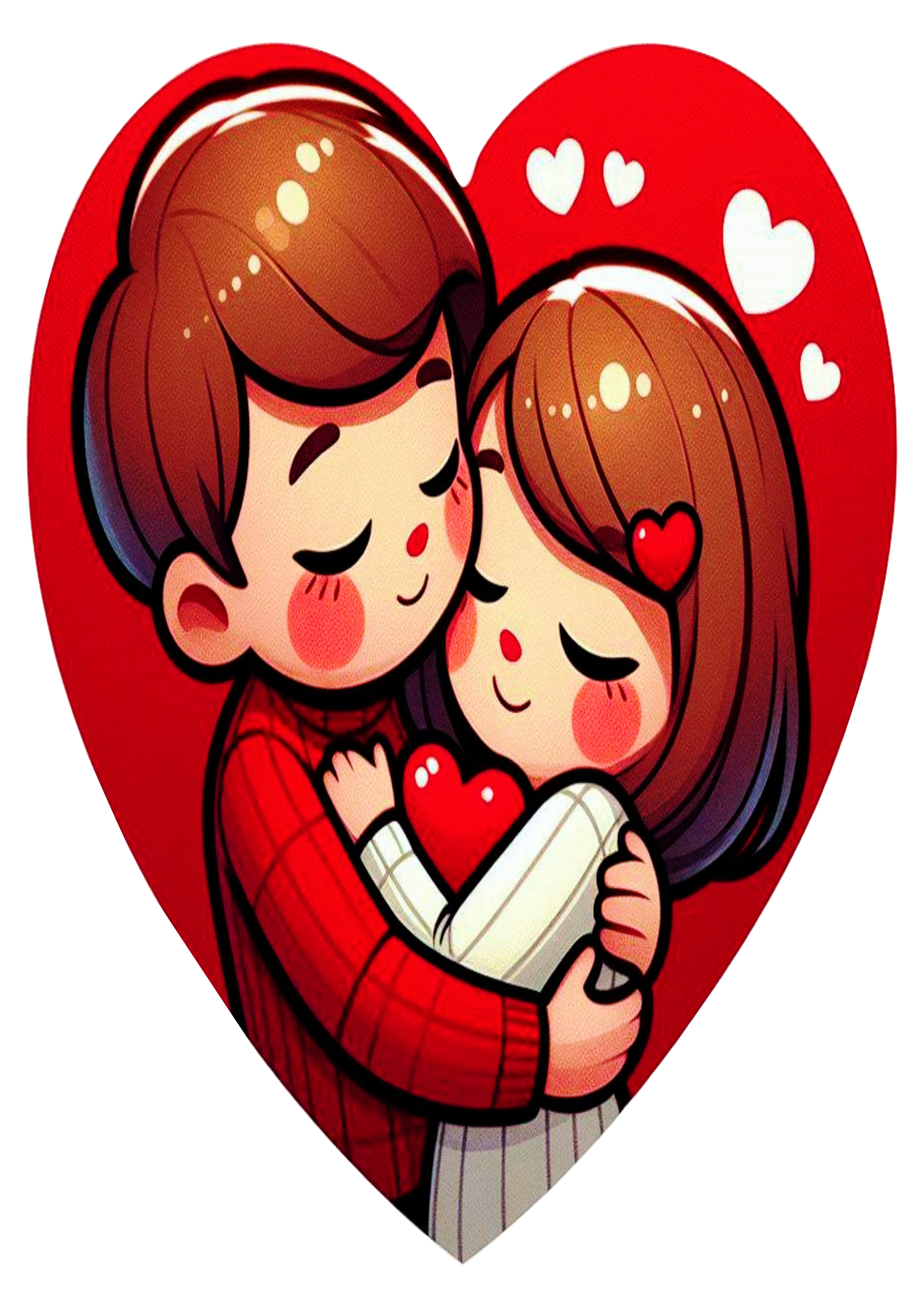 Coração casal apaixonado dia dos namorados png beijo abraço desenho simples