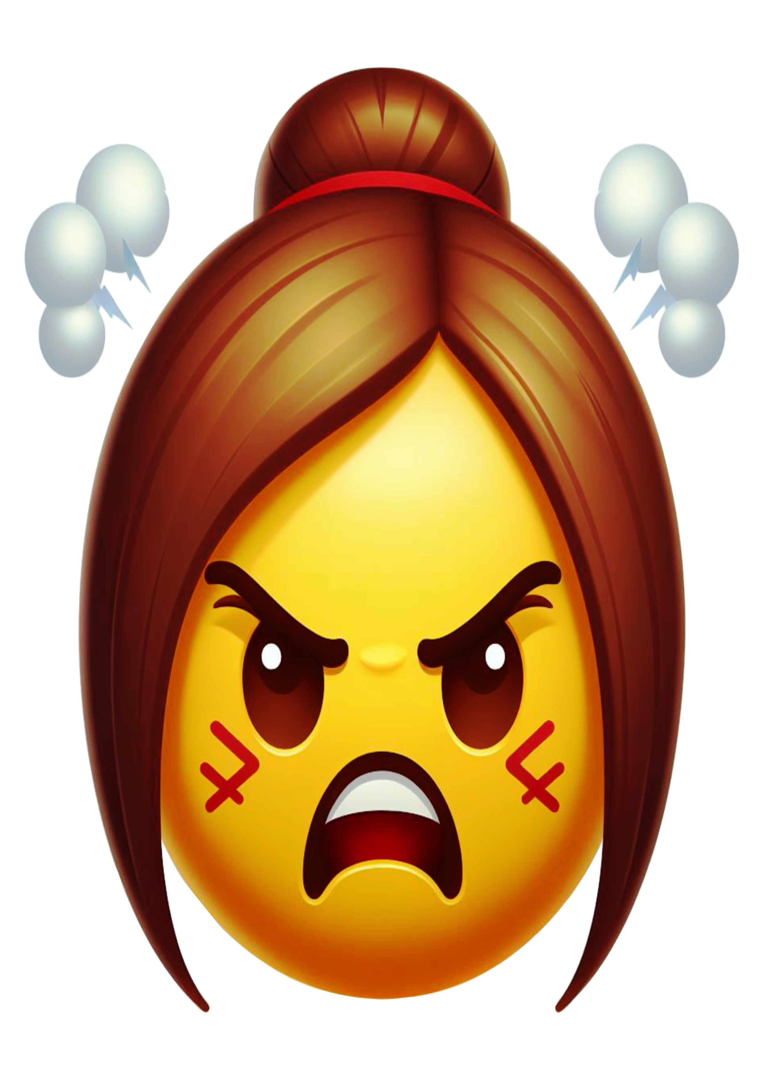 Emoji com raiva png
