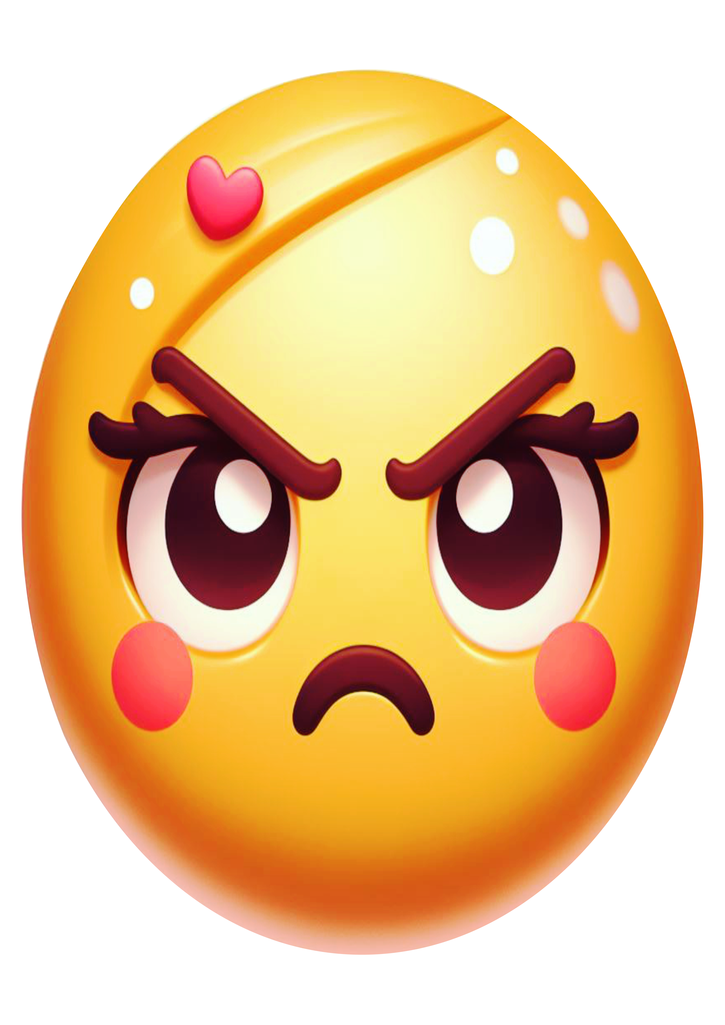 Emoji de mulher com raiva emoticon para redes sociais png fundo transparente clipart vetor