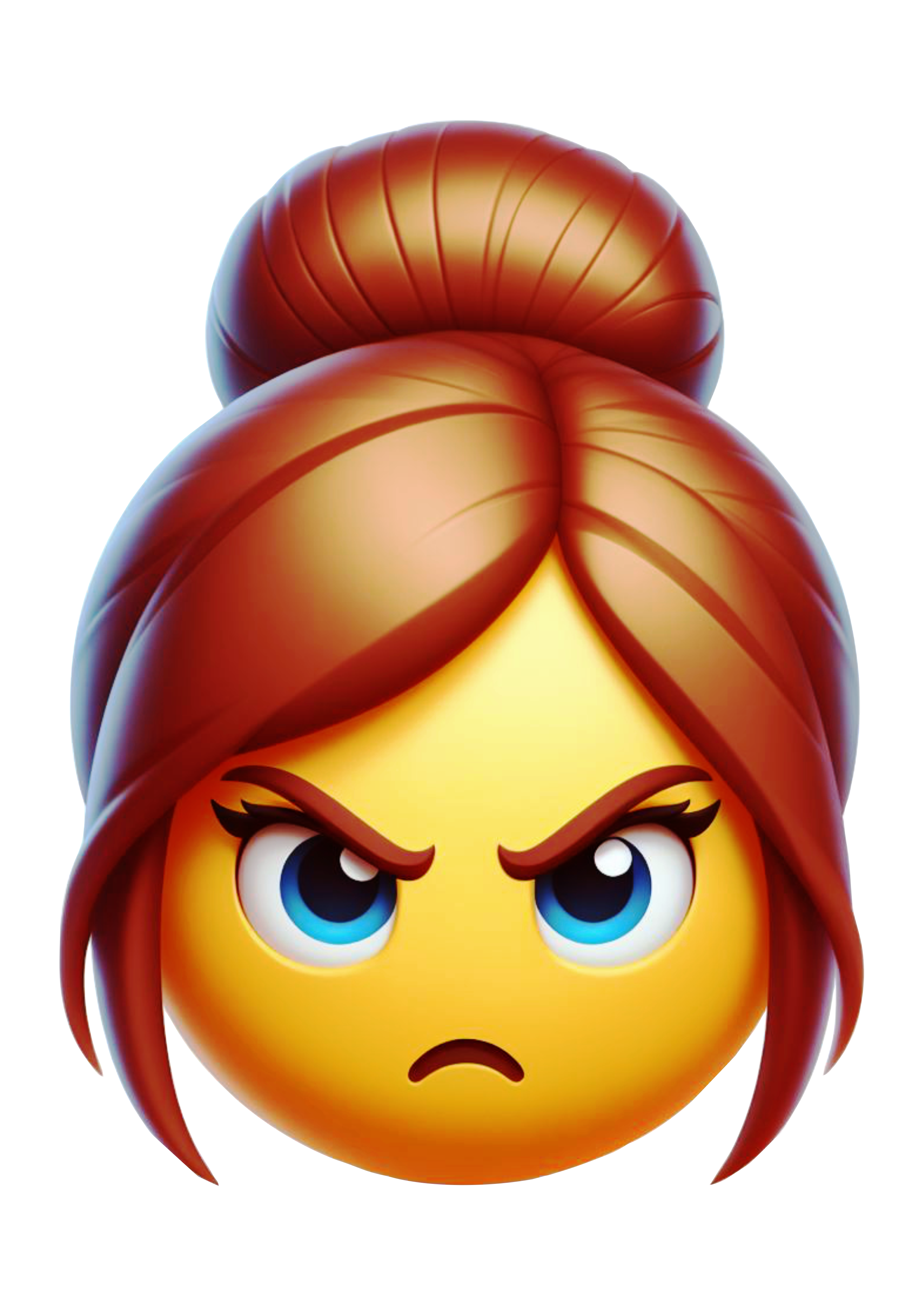 Emoticon mulher com raiva emojis grátis png fundo transparente