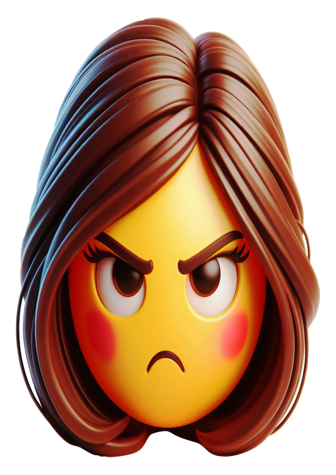 Emoticon Angry Woman Emojis Free PNG Transparent Background Clipart Vector