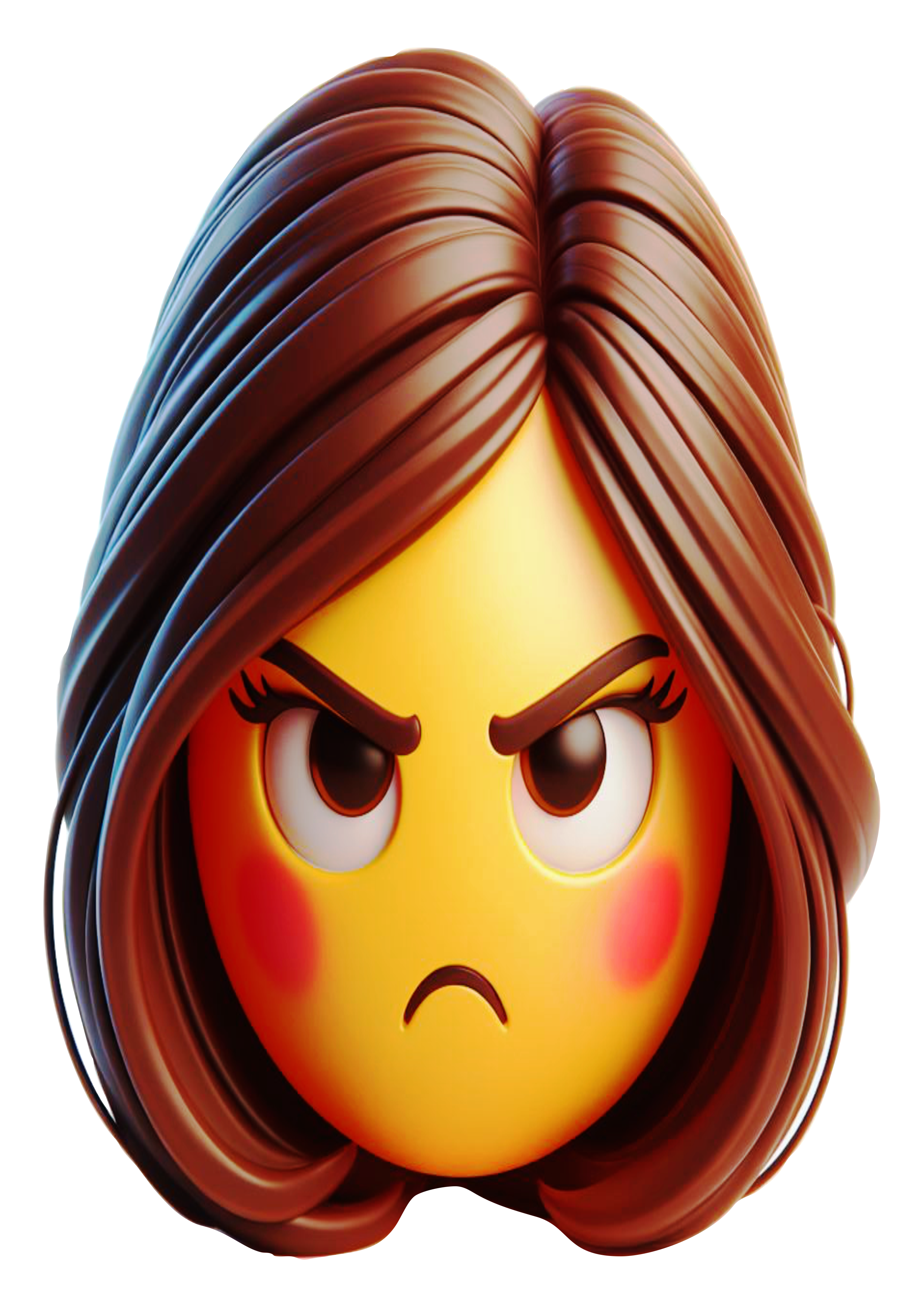 Emoticon Angry Woman Emojis Free PNG Transparent Background Clipart Vector