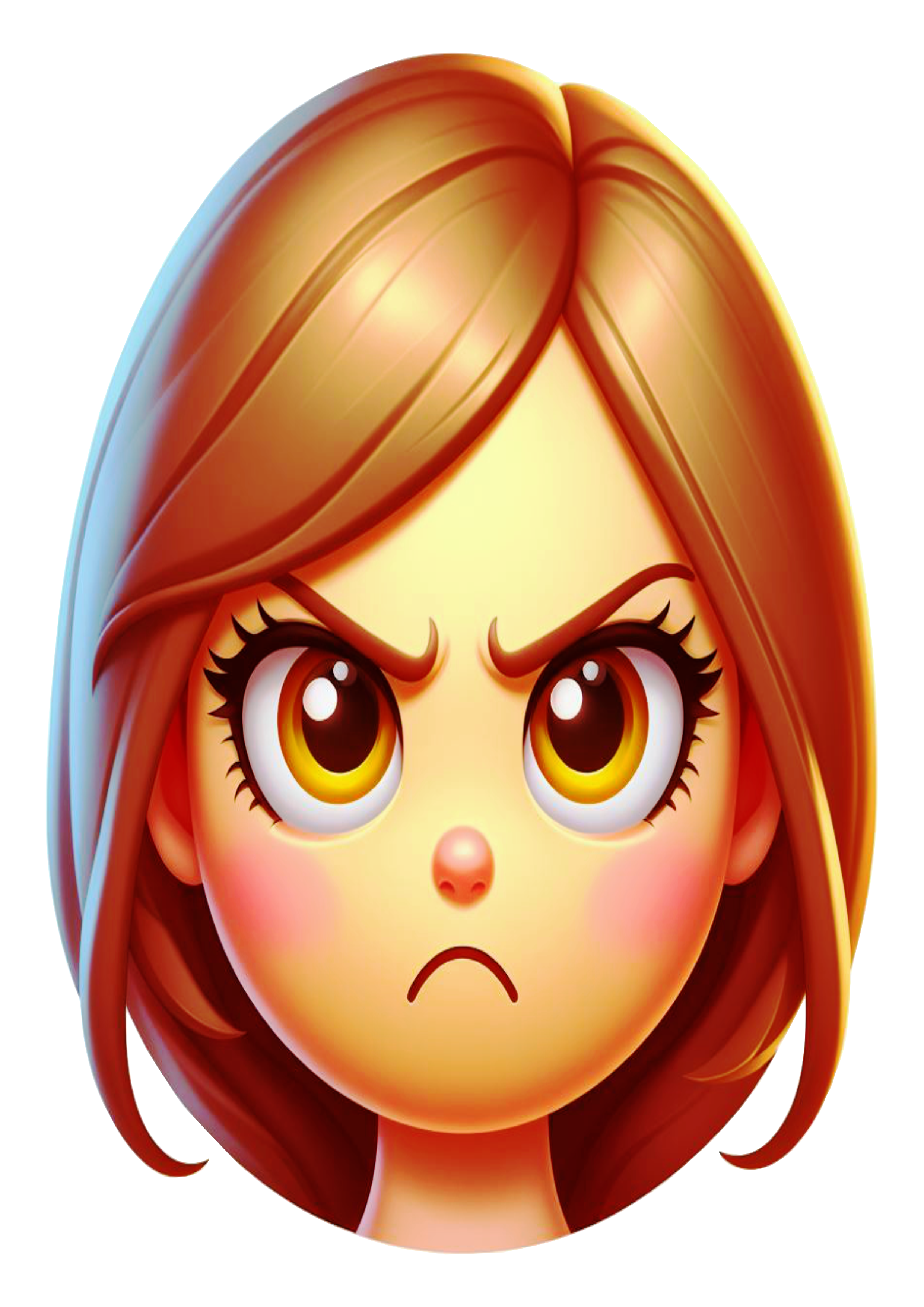 Emoticon Angry Woman Emojis Free PNG Transparent Background Clipart