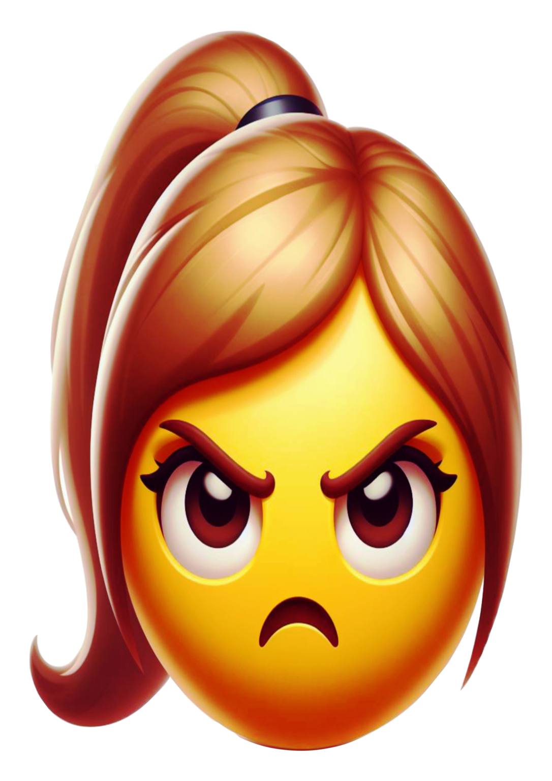 Emoticon Angry Woman Emojis Free PNG