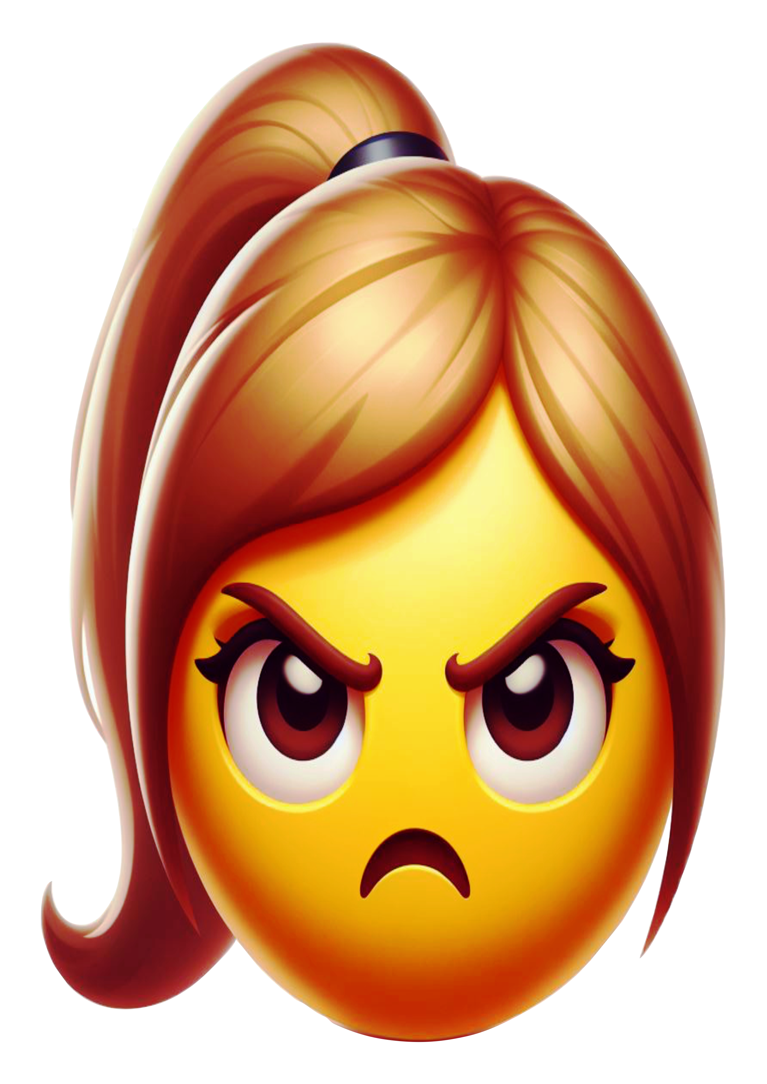 Emoticon Angry Woman Emojis Free PNG
