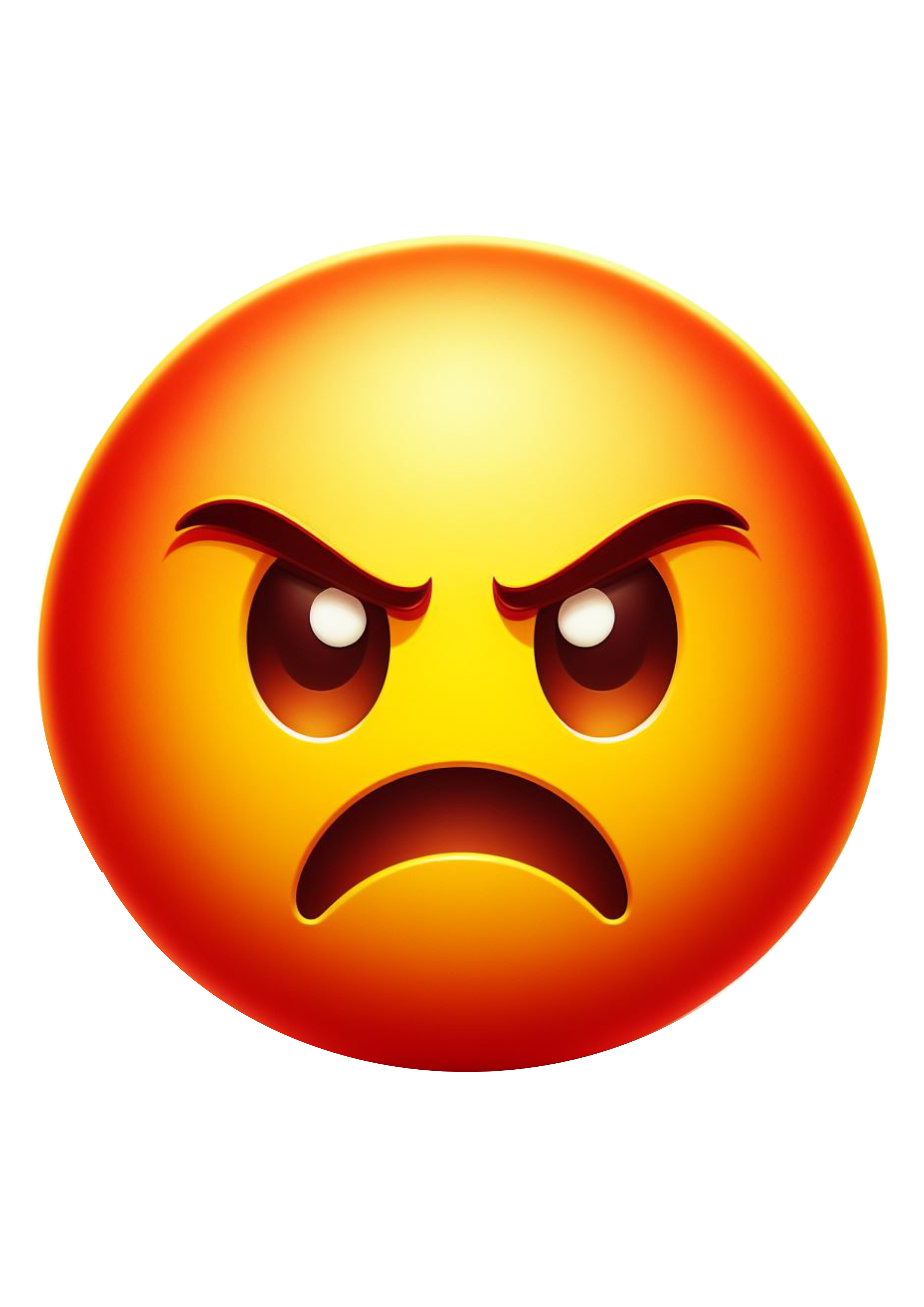 Emoji de raiva fundo transparente png