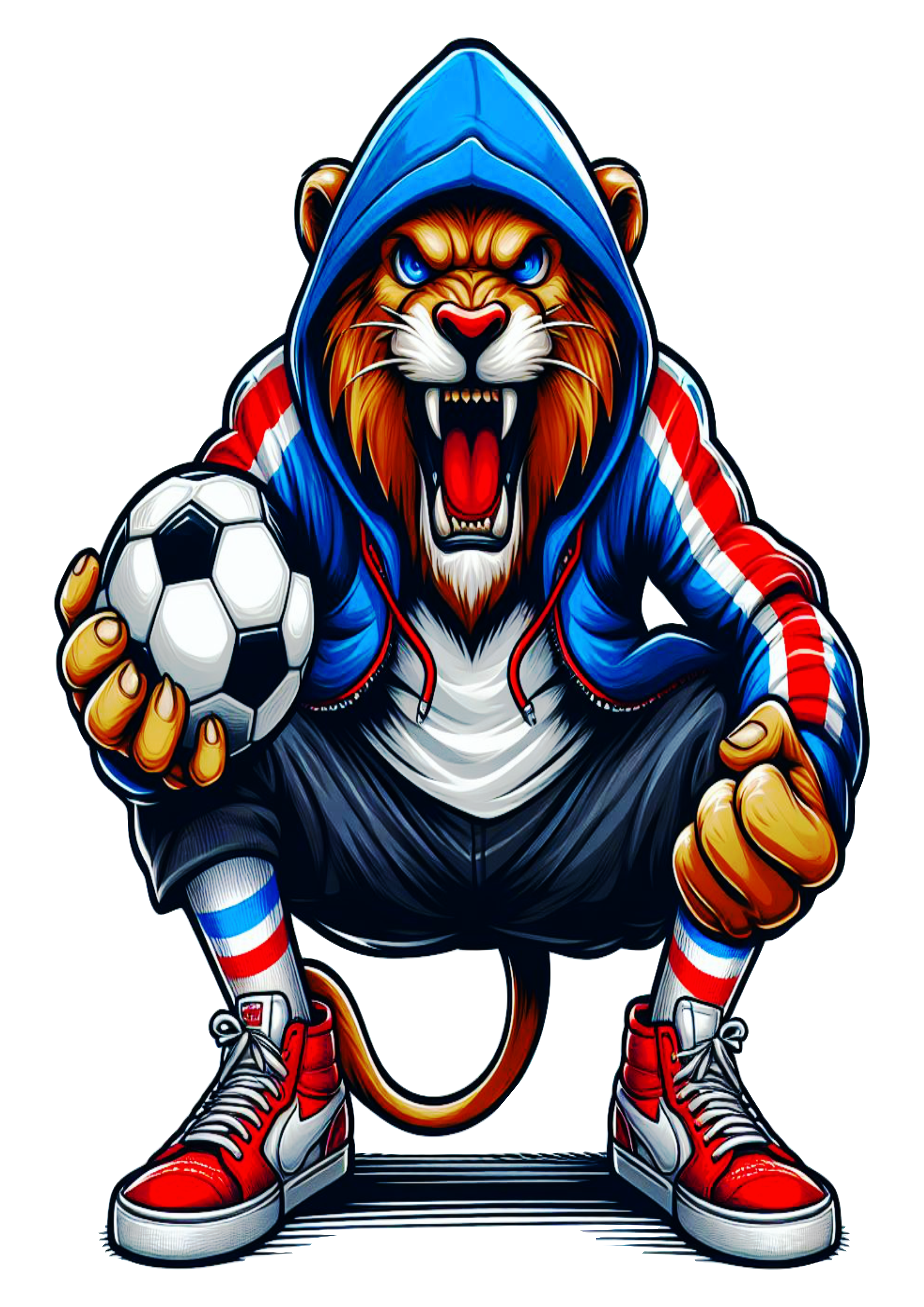Leões da TUF torcida do fortaleza mascote tricolor futebol ilustração grátis para imprimir torcedor leão png