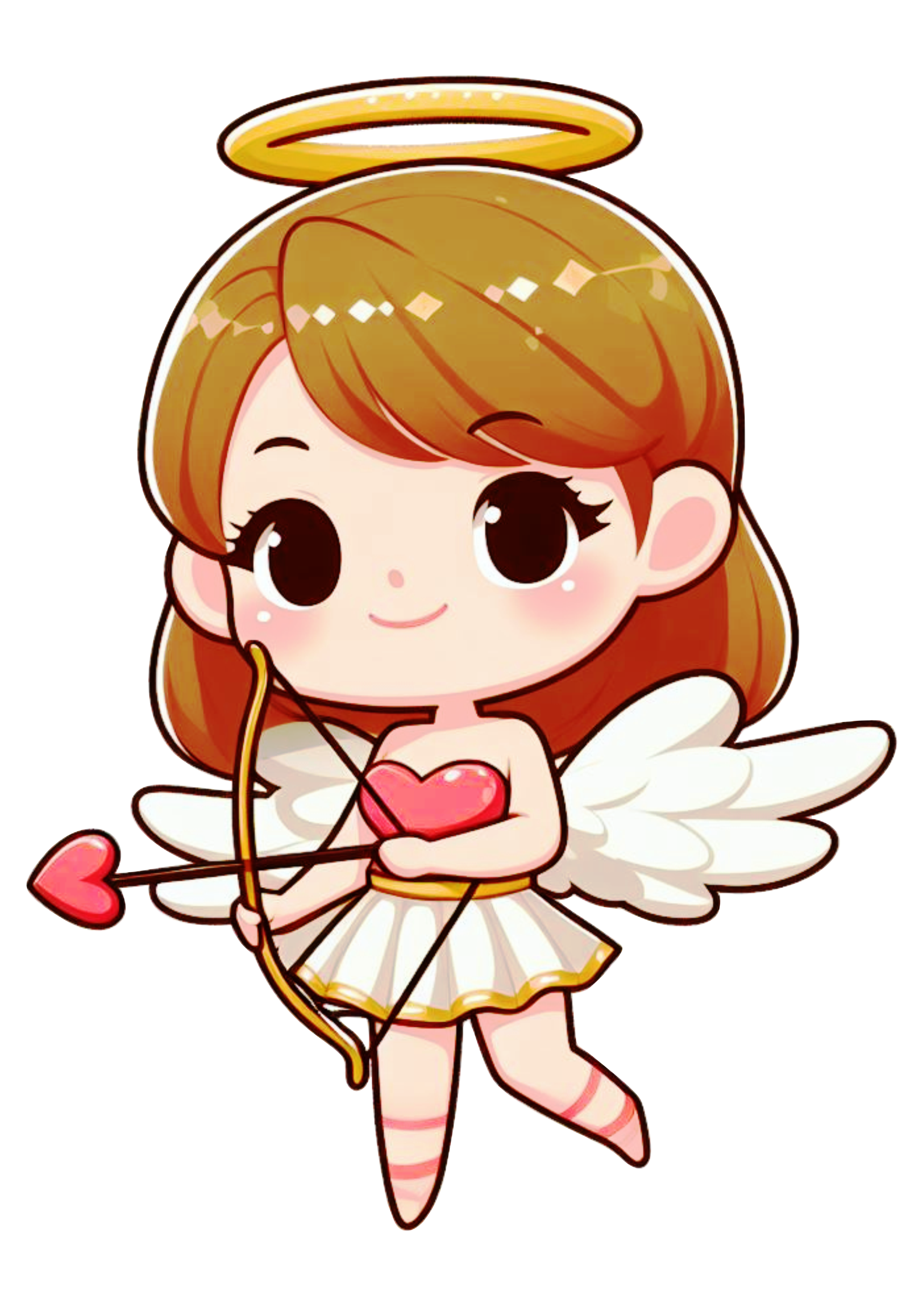Little girl in cupid costume png images