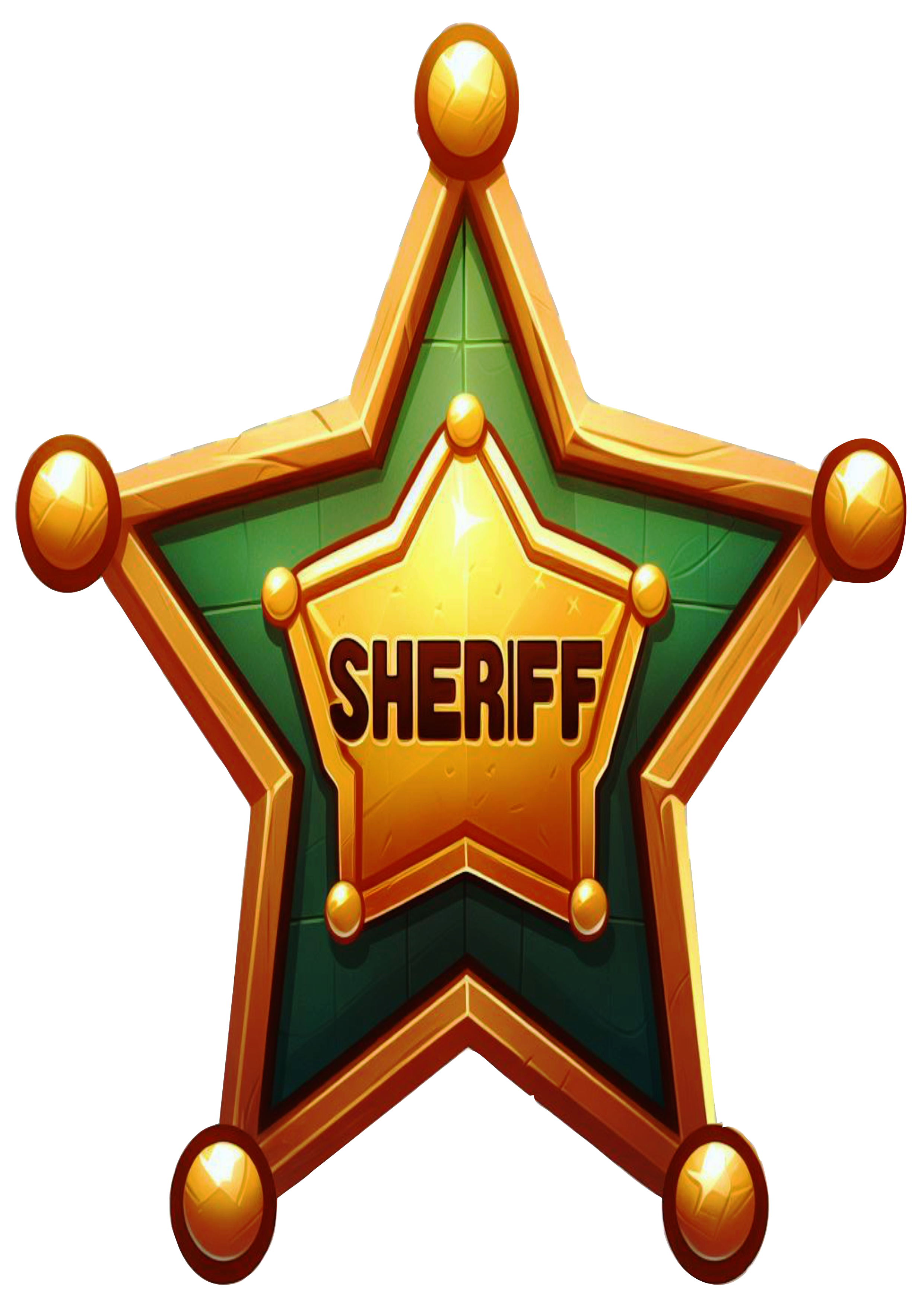 Estrela de xerife desenho png