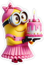 Minions decoração de aniversário rosa10