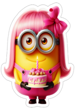 Minions decoração de aniversário rosa8