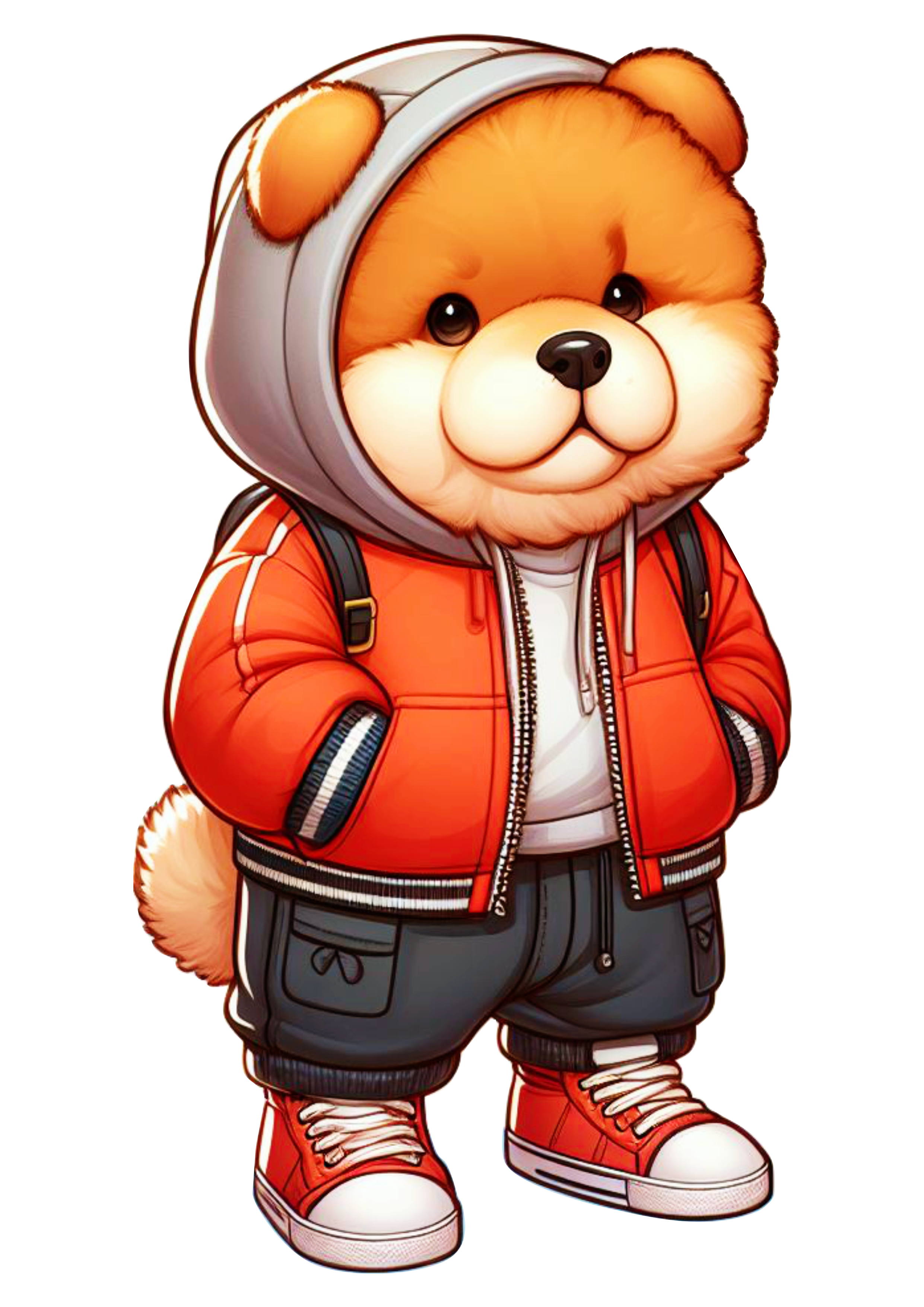 Chow-chow cachorro desenho fofinho png