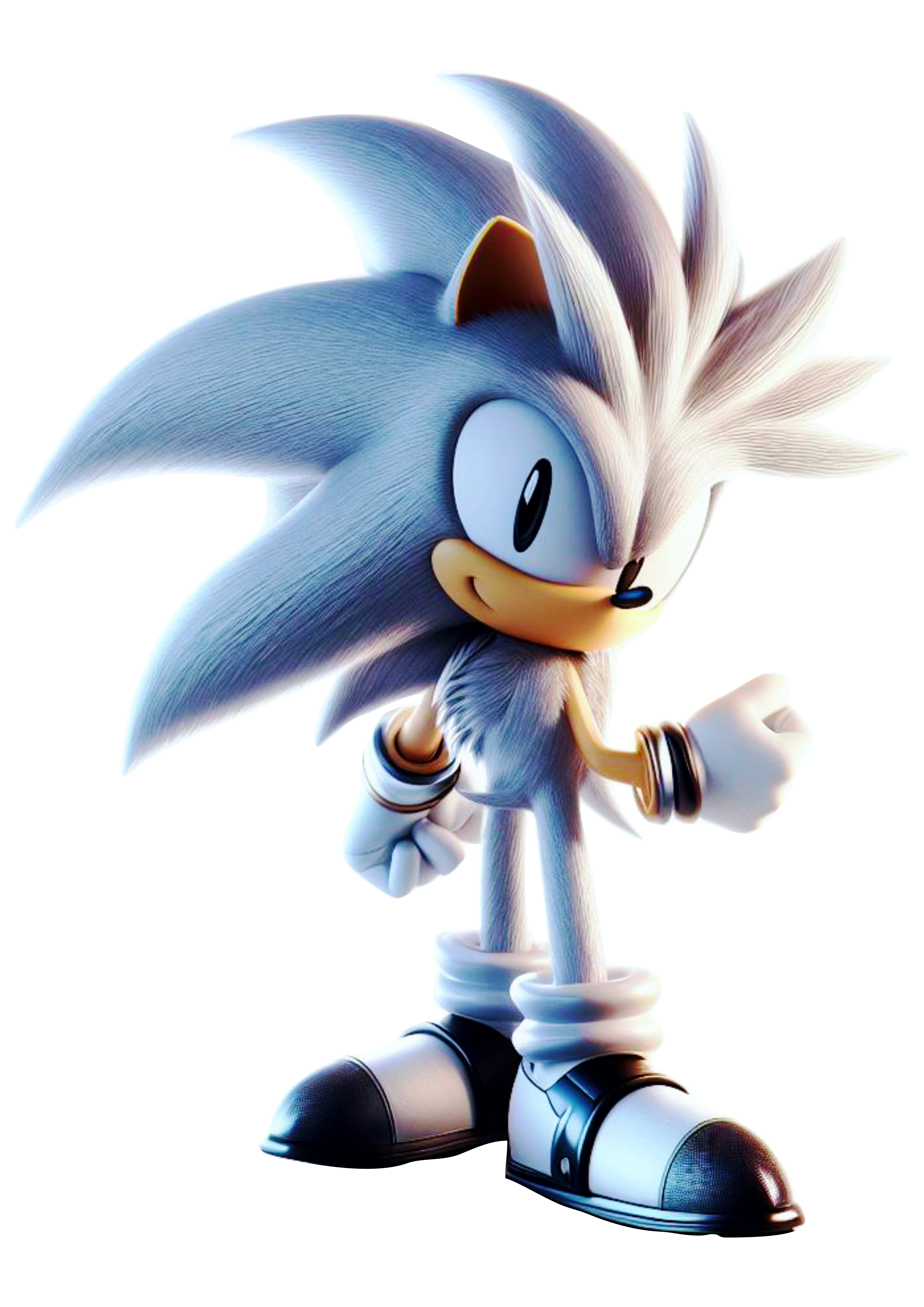 Sonic Branco desenho infantil personagem de game png