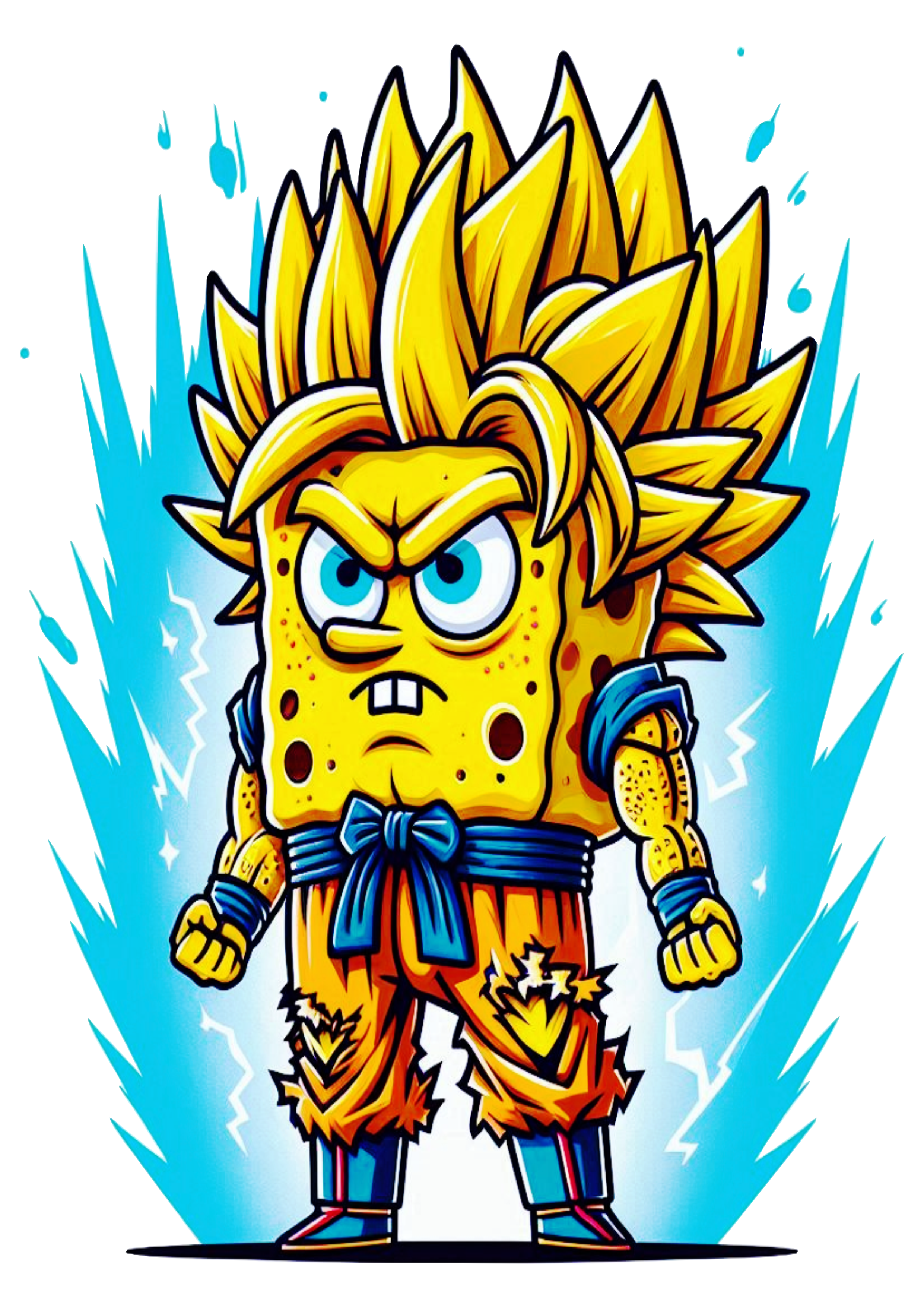 Bob Esponja Super Saiyajin png