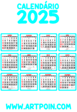 calendário 2025 azul1