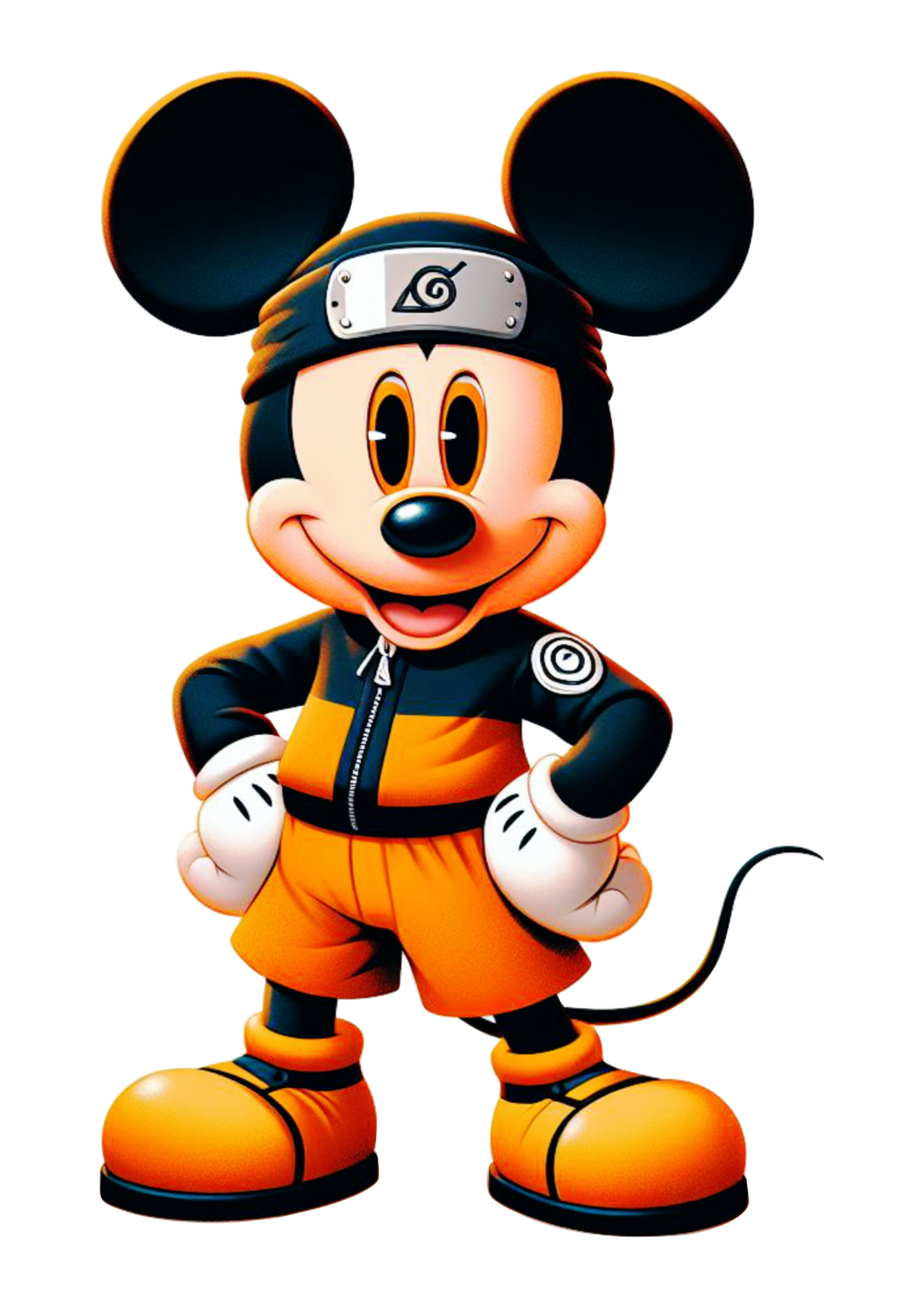 Mickey Mouse otaku fantasia Naruto fundo transparente png