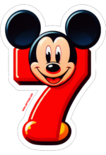 Mickey Mouse número 7 decoração de aniversário