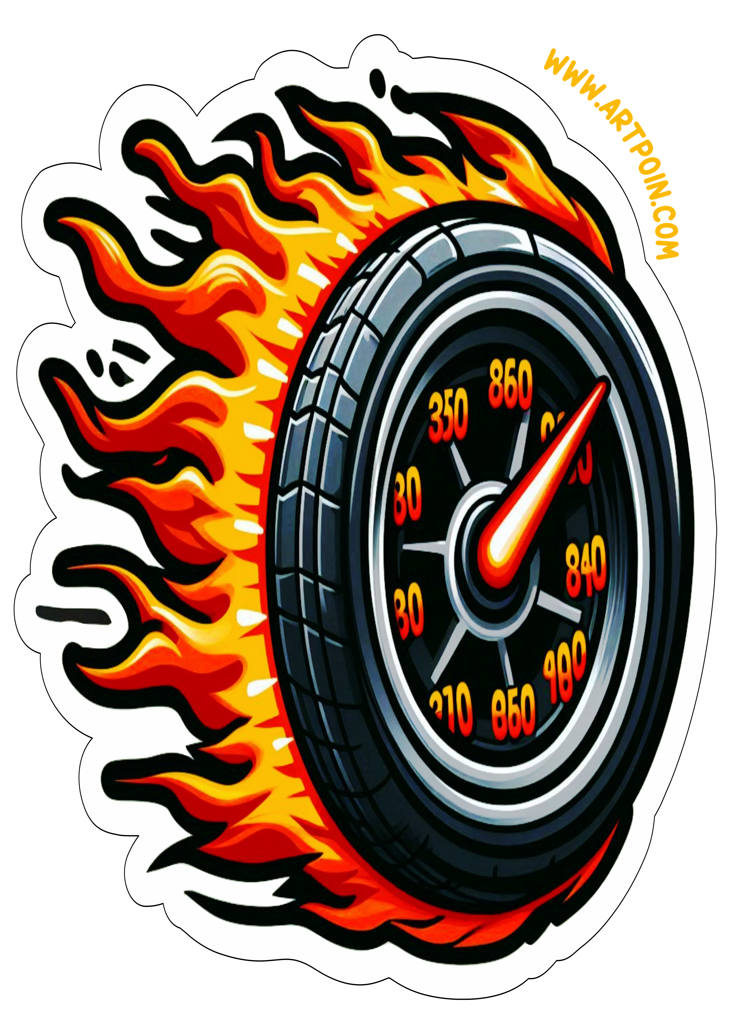 Hot Wheels pneu pegando fogo logo de alta velocidade imagem com contorno desenho simples png