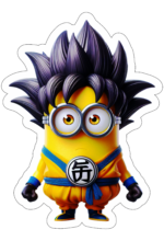 minions fantasiado de dragon ball z decoração1