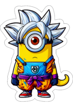 minions fantasiado de dragon ball z decoração2